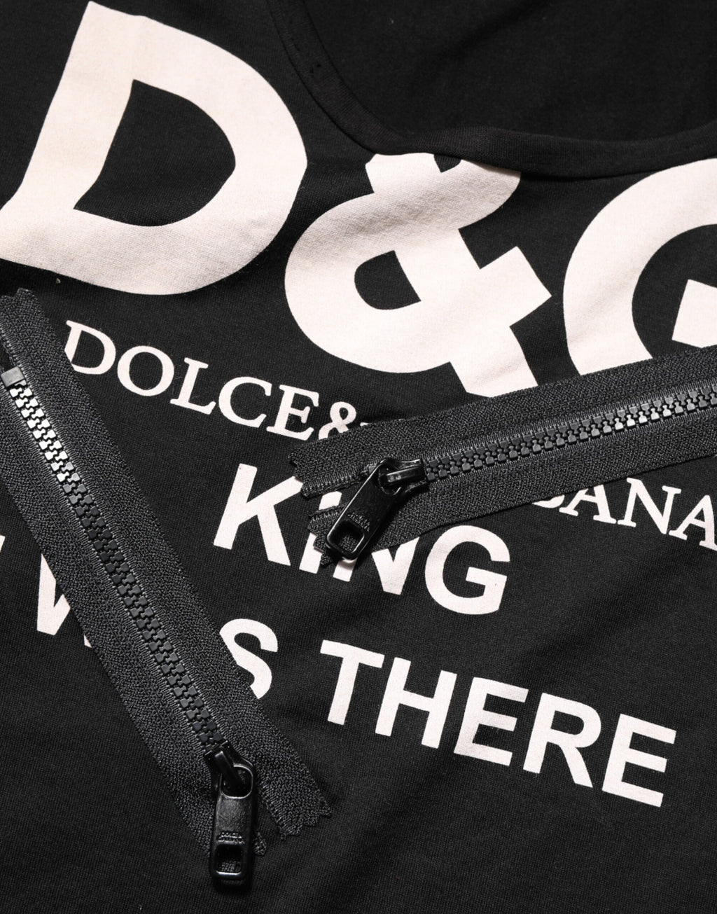 Black Cotton Sleeveless Tank Top DG Logo Men T-shirt