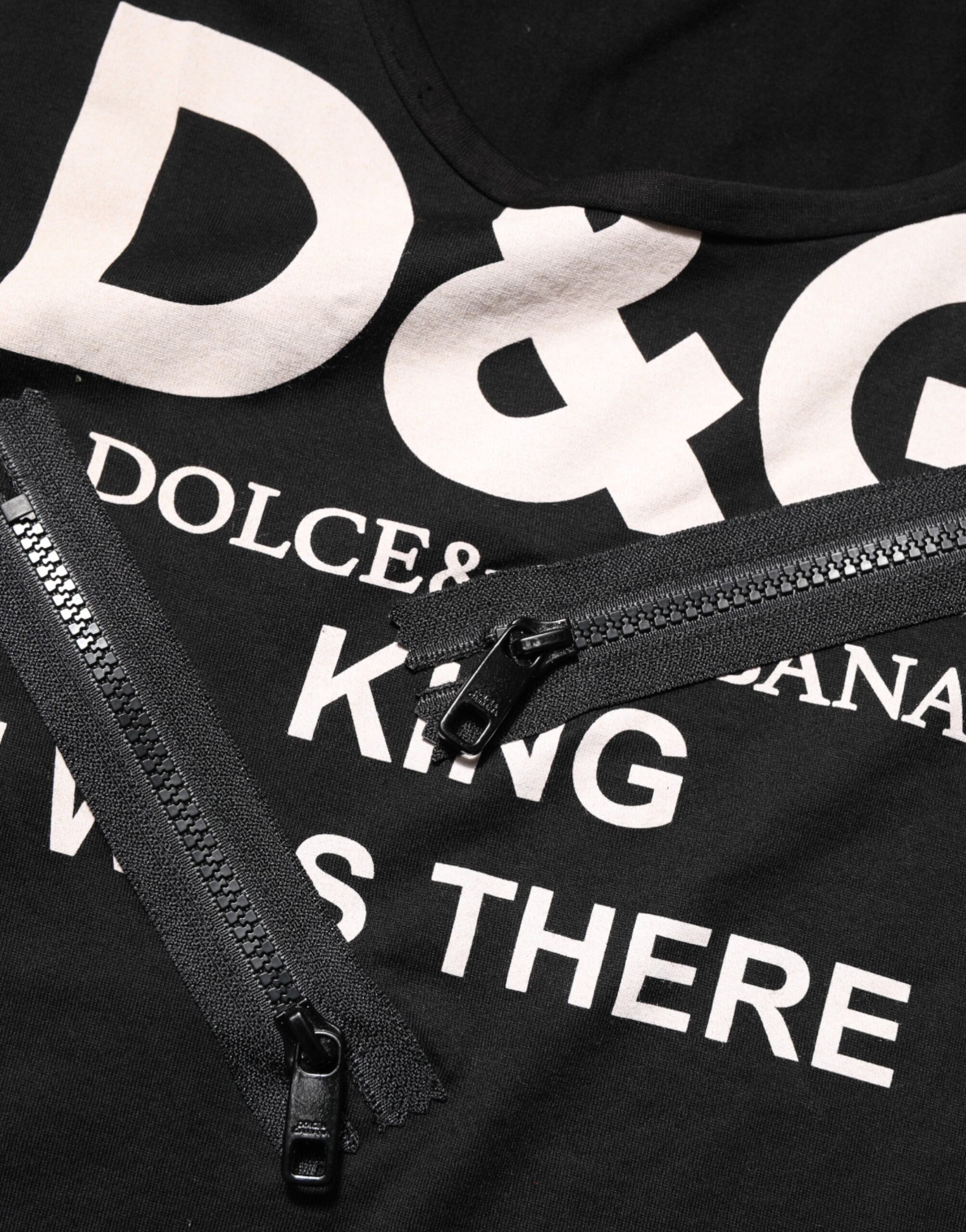 Black Cotton Sleeveless Tank Top DG Logo Men T-shirt