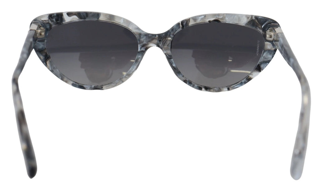 DG4194 Gray Acetate Logo Plaque Cat Eye Lens Sunglasses
