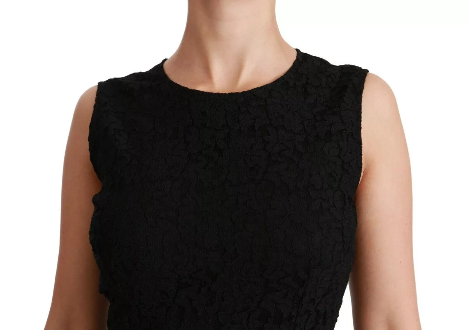 Black Lace Gown Bodycon Sheath STAFF Dress
