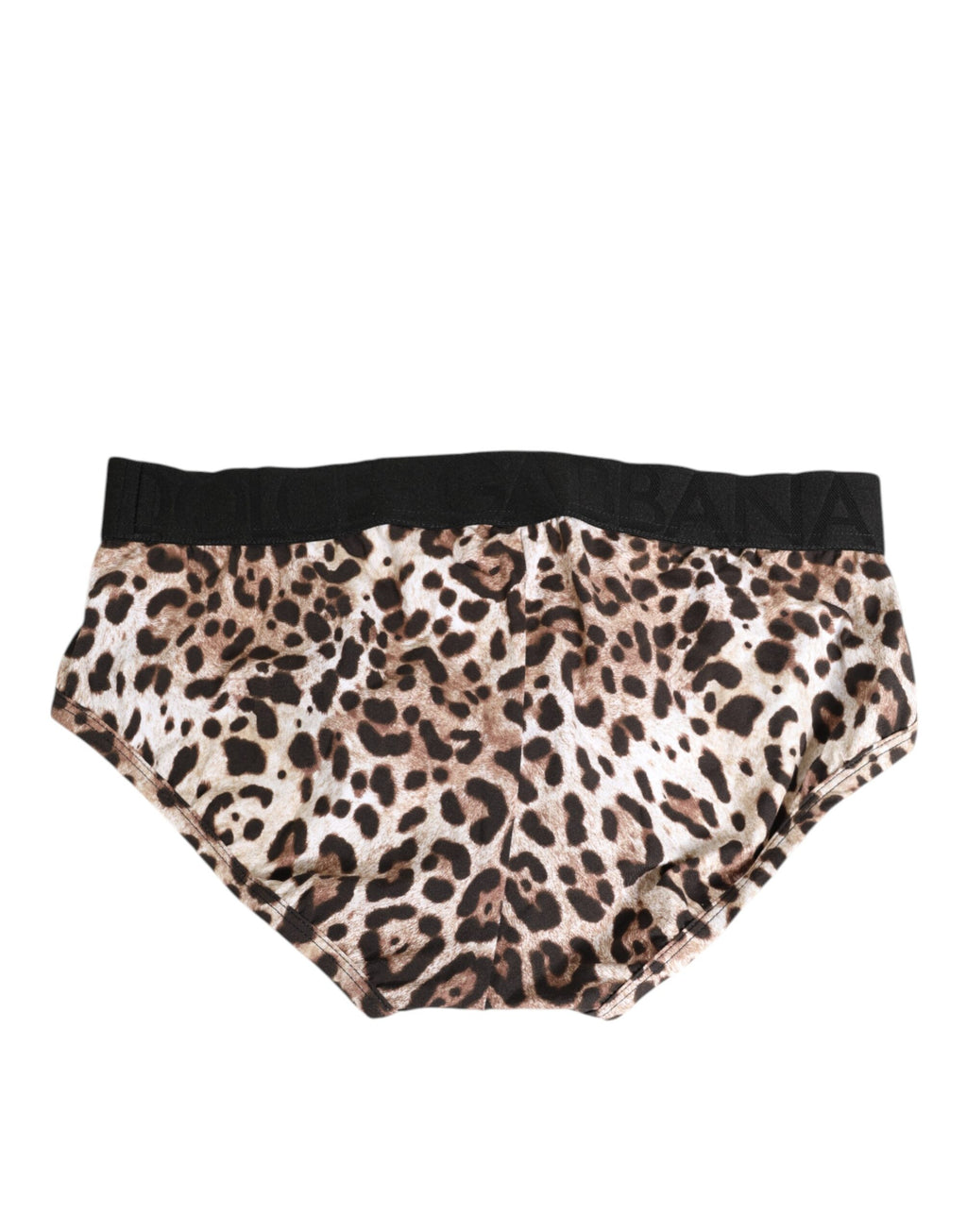 Leopard Print Black Waistband Cotton Underwear