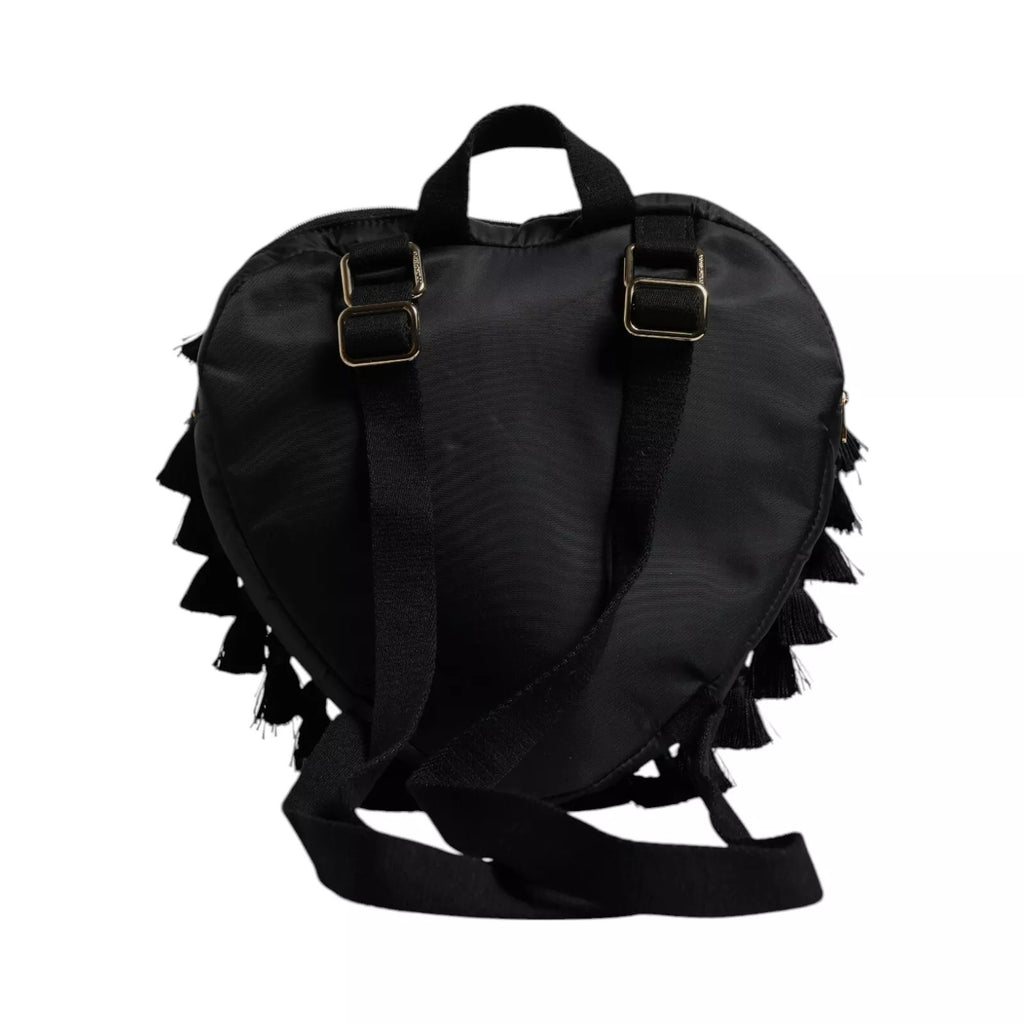 Black Heart L'Amore Patch Embellished Kids Backpack