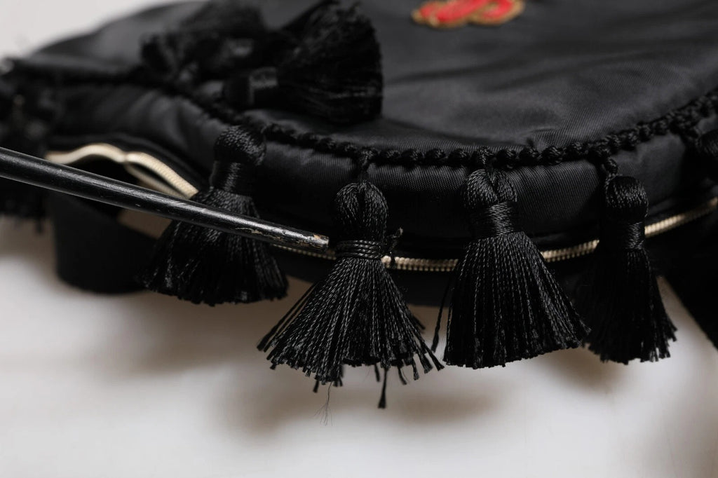 Black Heart L'Amore Patch Embellished Kids Backpack