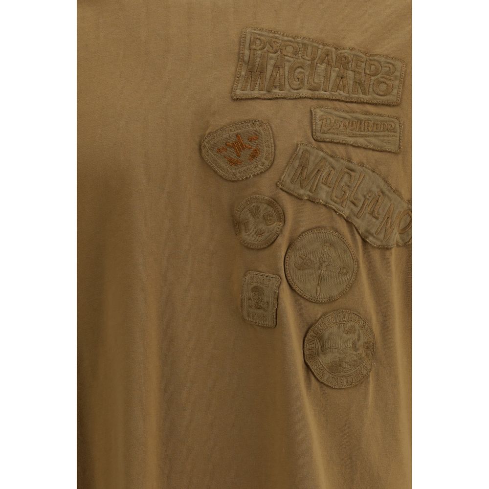 Dsquared² Brown Cotton T-Shirt