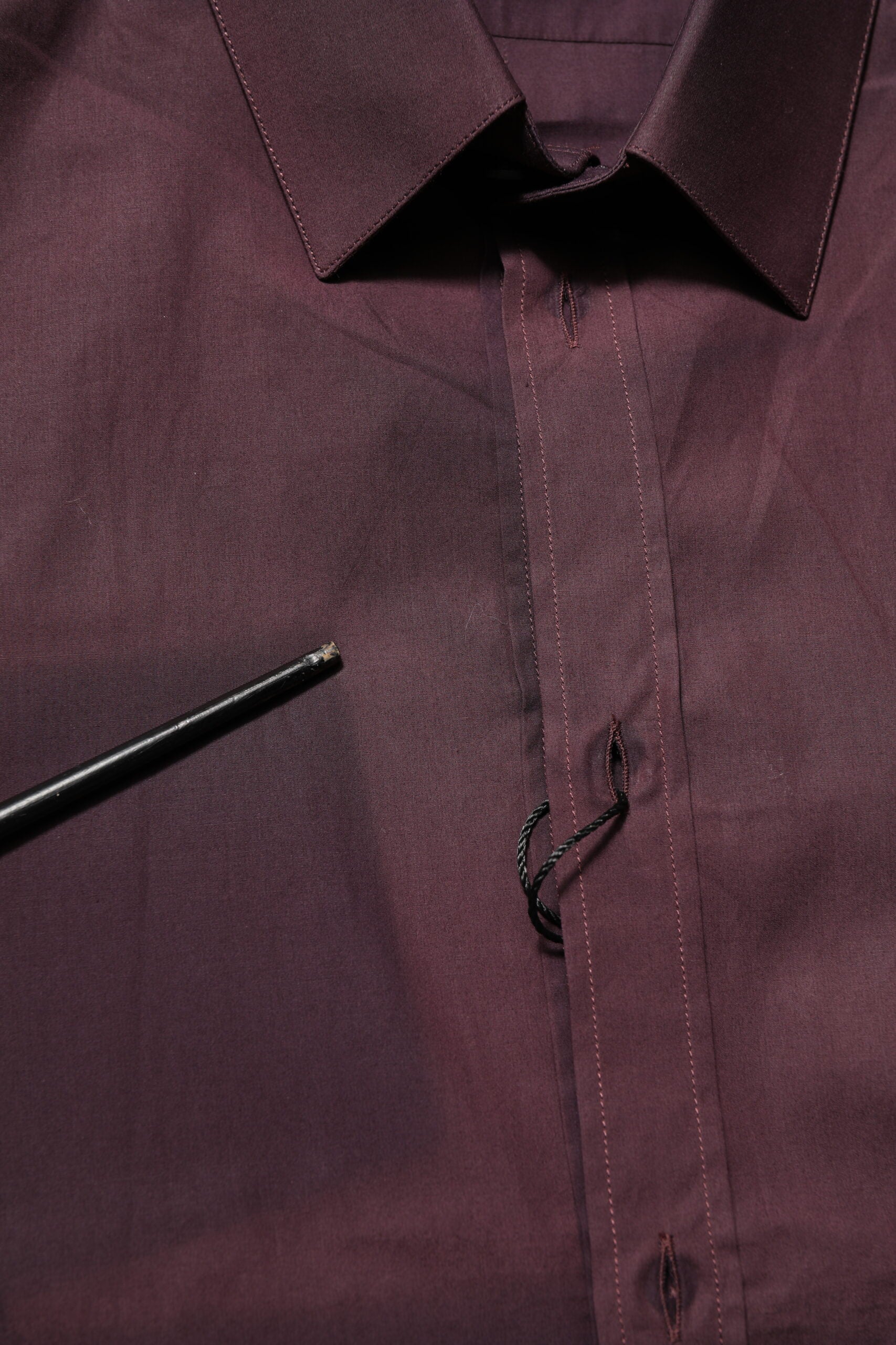 Maroon Cotton Collared GOLD Formal Dress Shirt