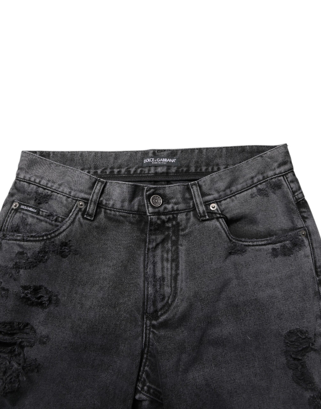 Black Tattered Skinny Cotton Men Denim Jeans