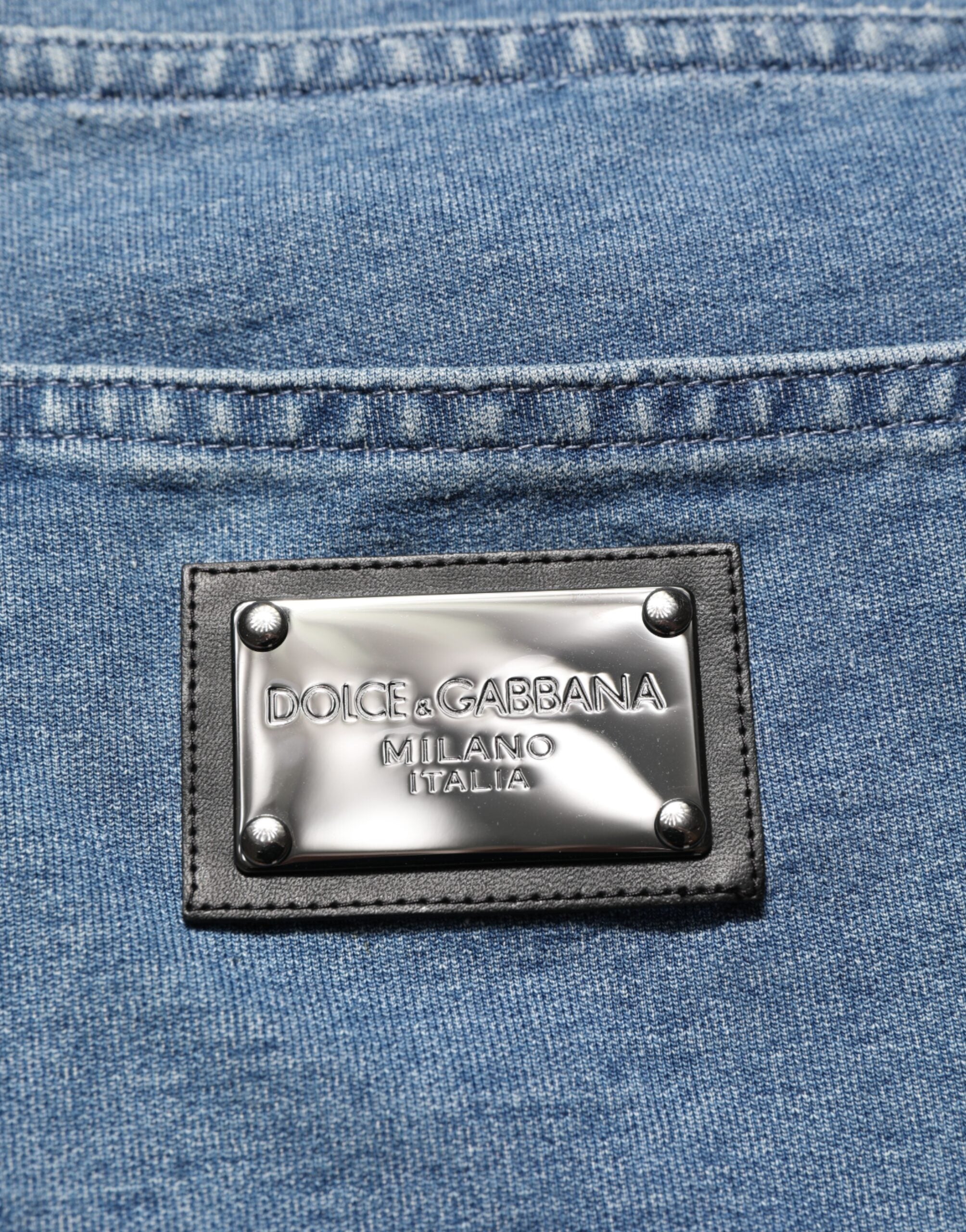 Blue Cotton Stretch Slim Fit Men Denim Jeans