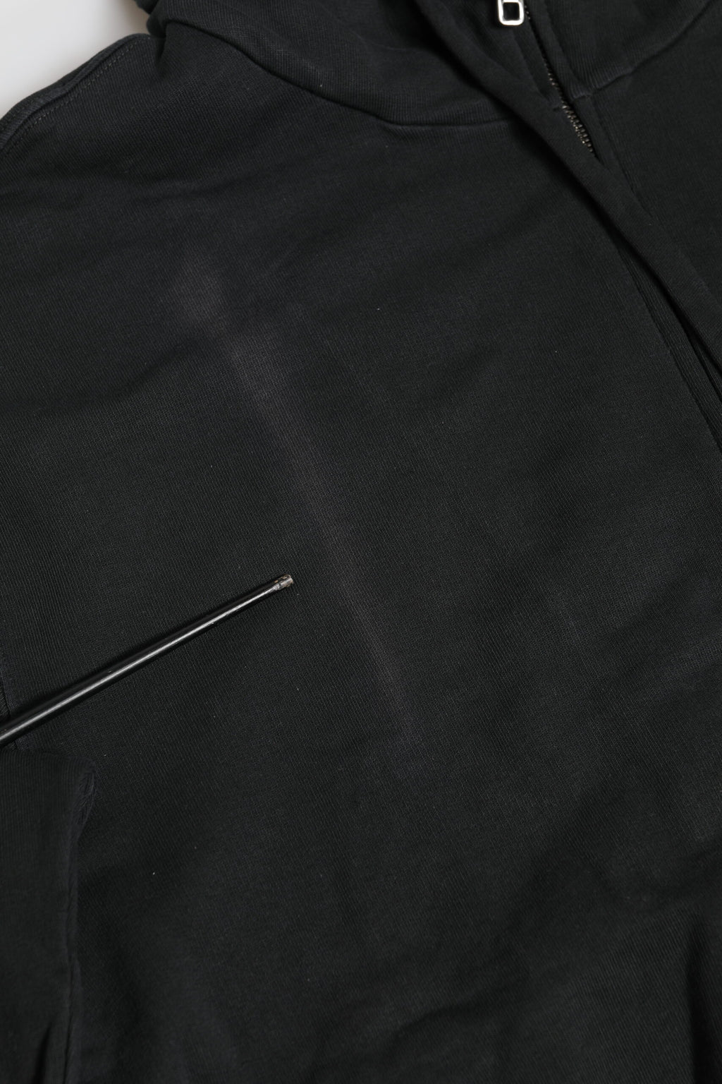 Black Logo FullZip Hooded Sweatshirt Sweater