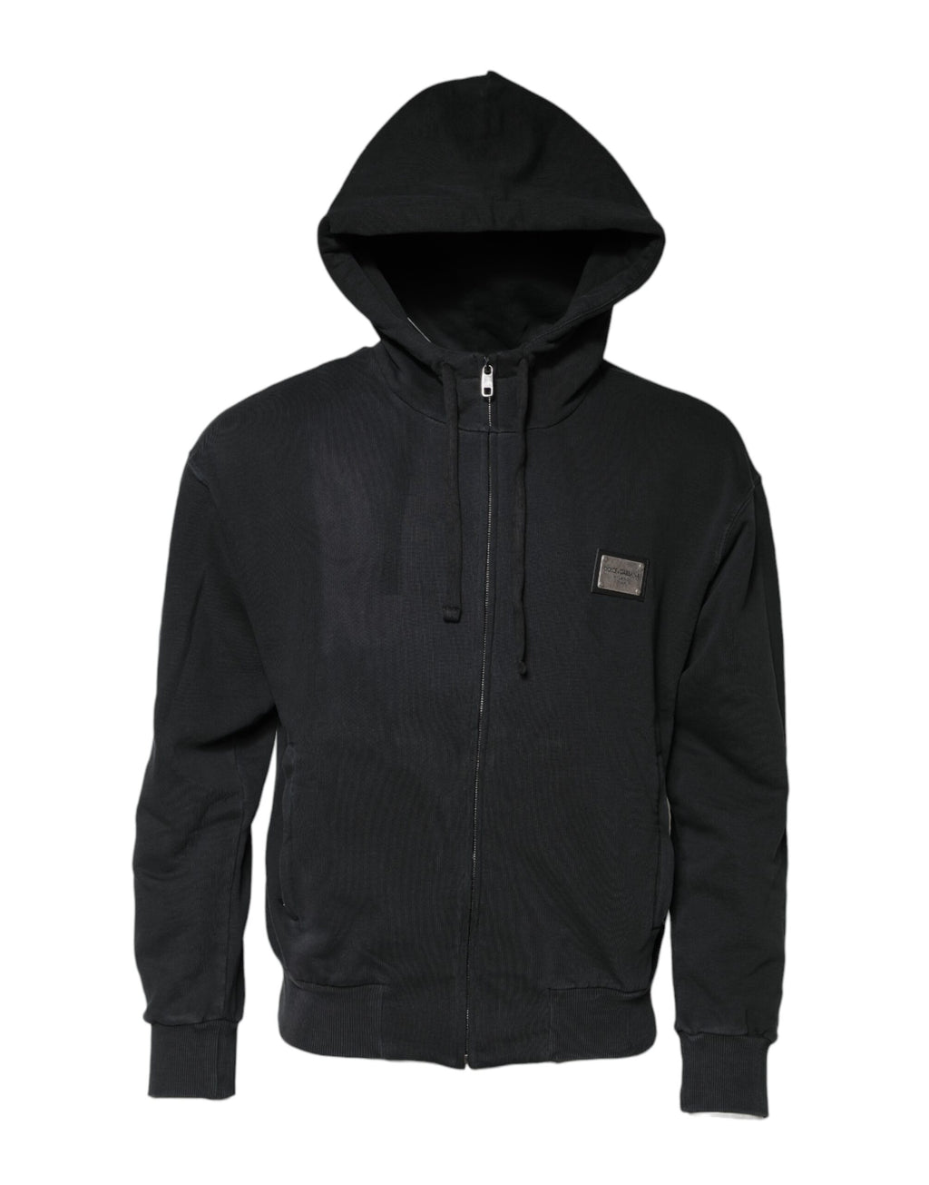 Black Logo FullZip Hooded Sweatshirt Sweater