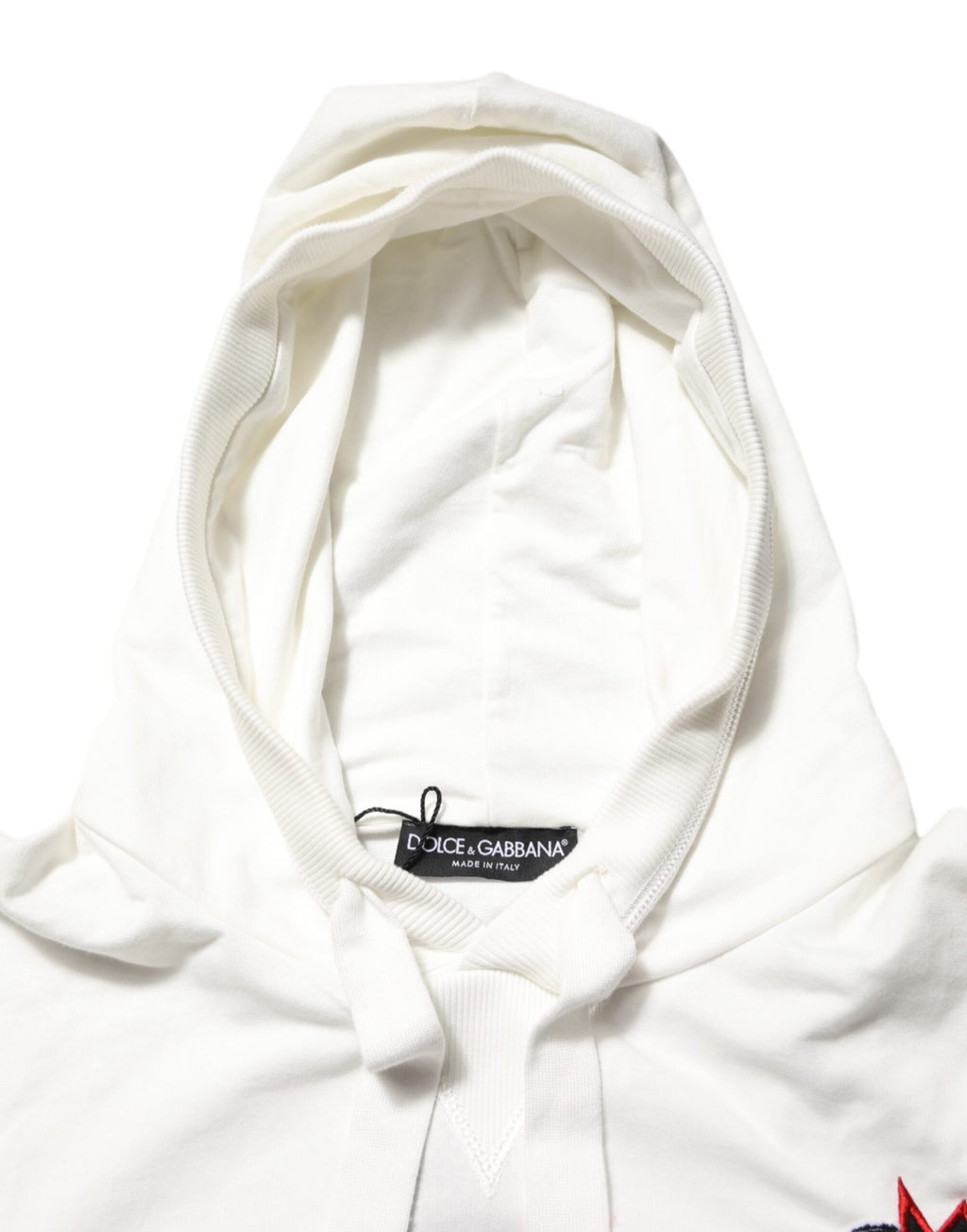 Off White Cotton Panda Hooded Sweatshirt Sweater