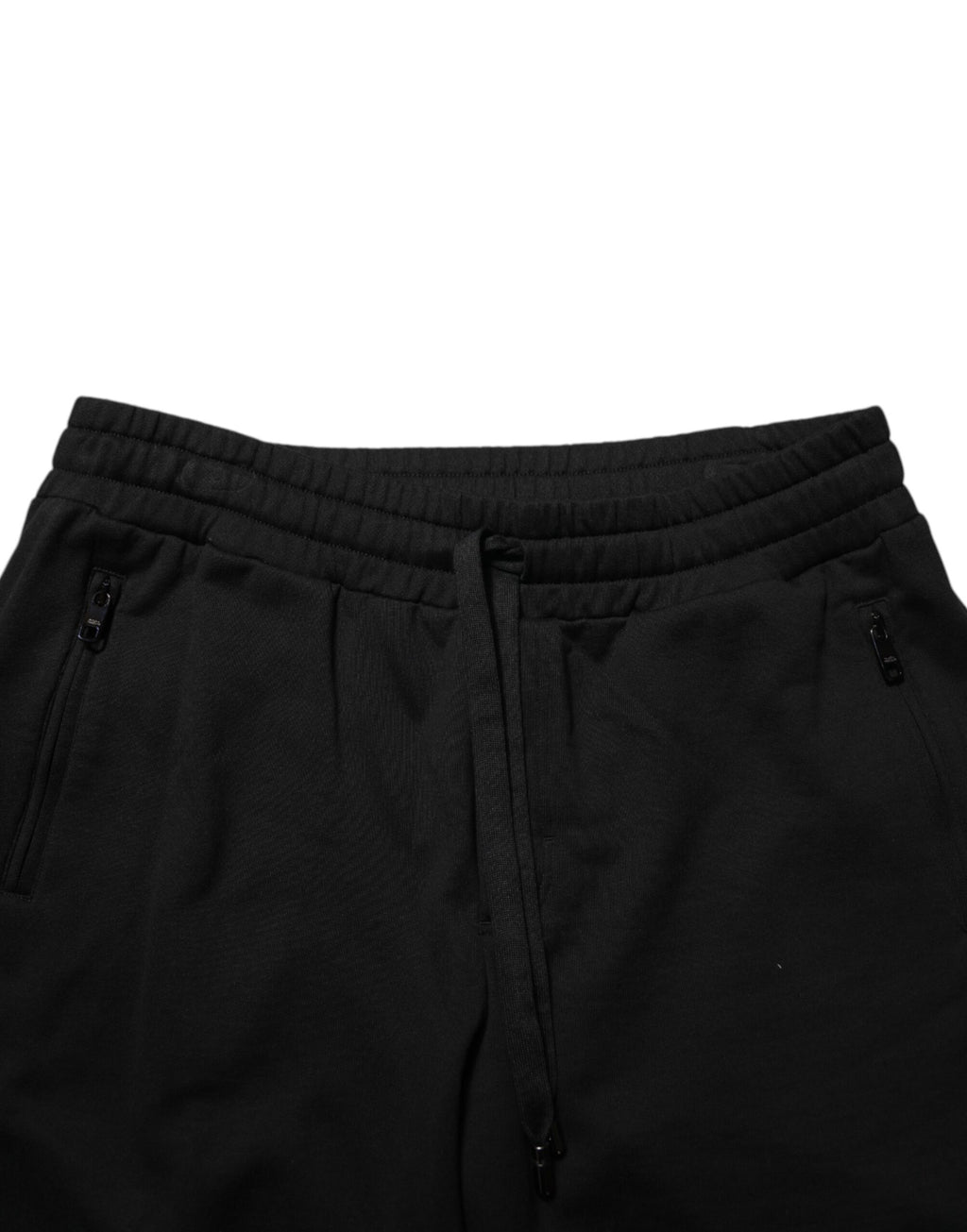 Black Cotton Mid Waist Casual Bermuda Short
