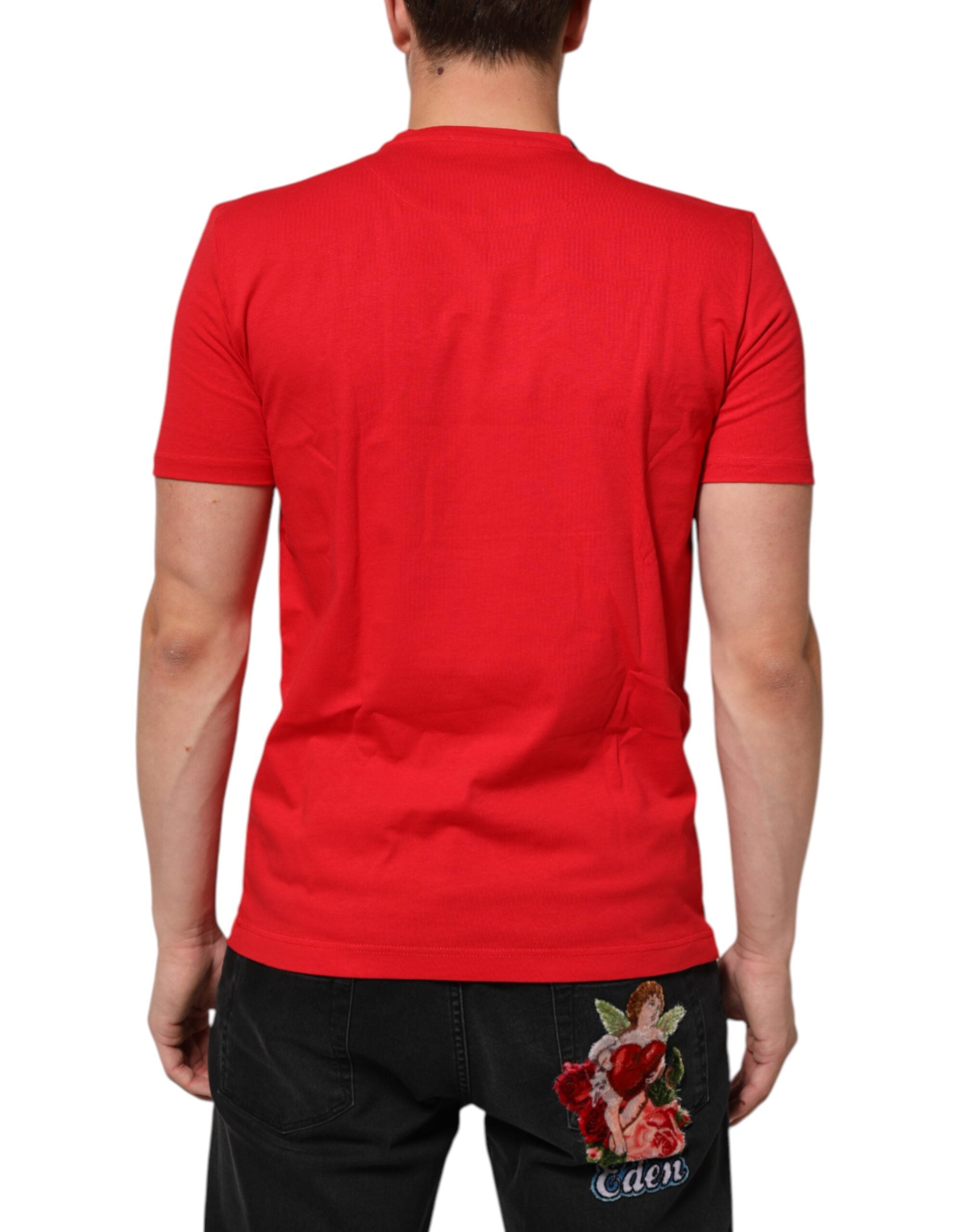 Red Goodluck 2023 Cotton Crew Neck T-shirt