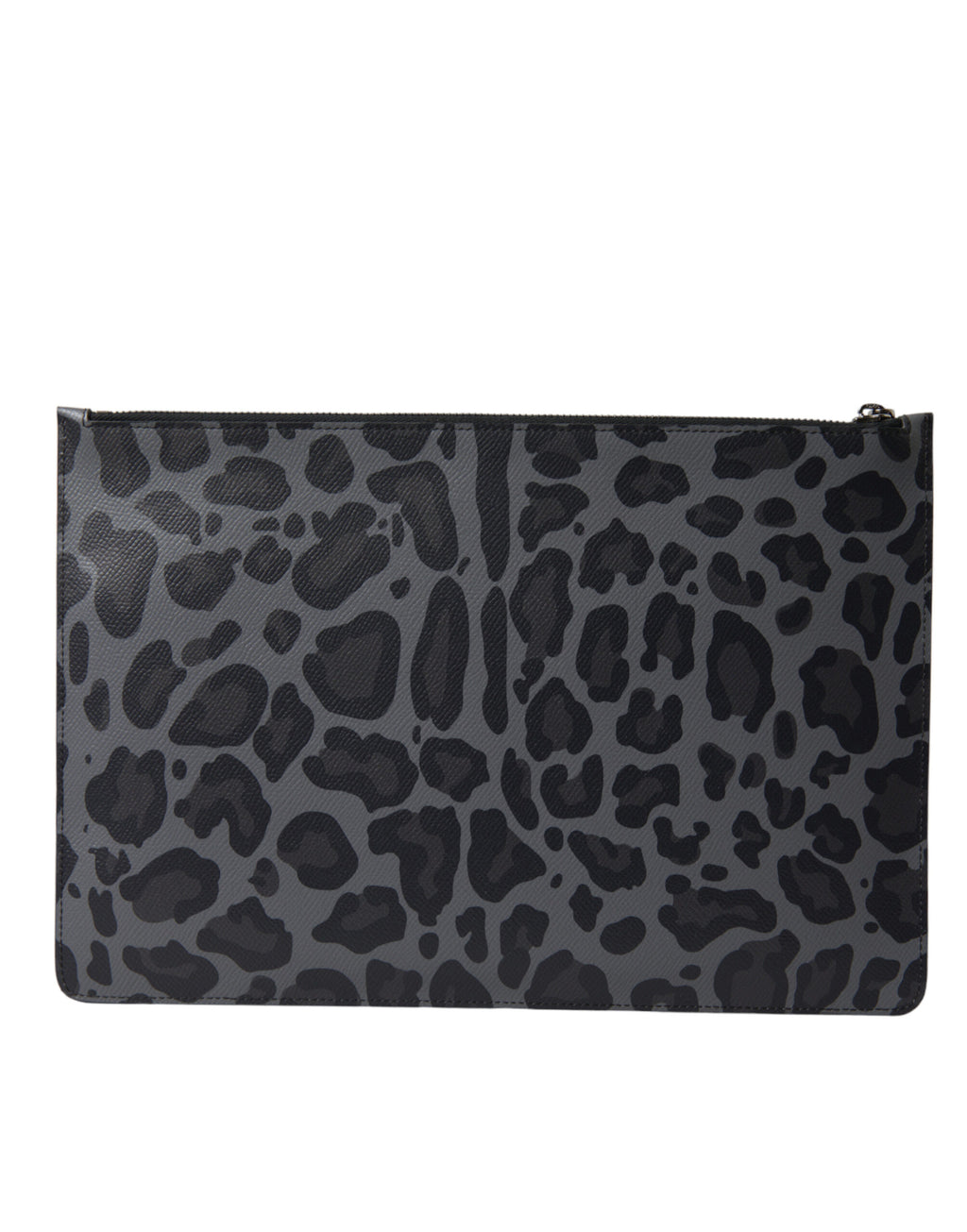 Multicolor Leopard Jacquard Logo Plaque Document Briefcase Bag
