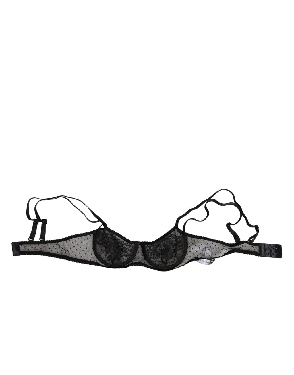 Black Floral Underwired Balconette Bra Underwear