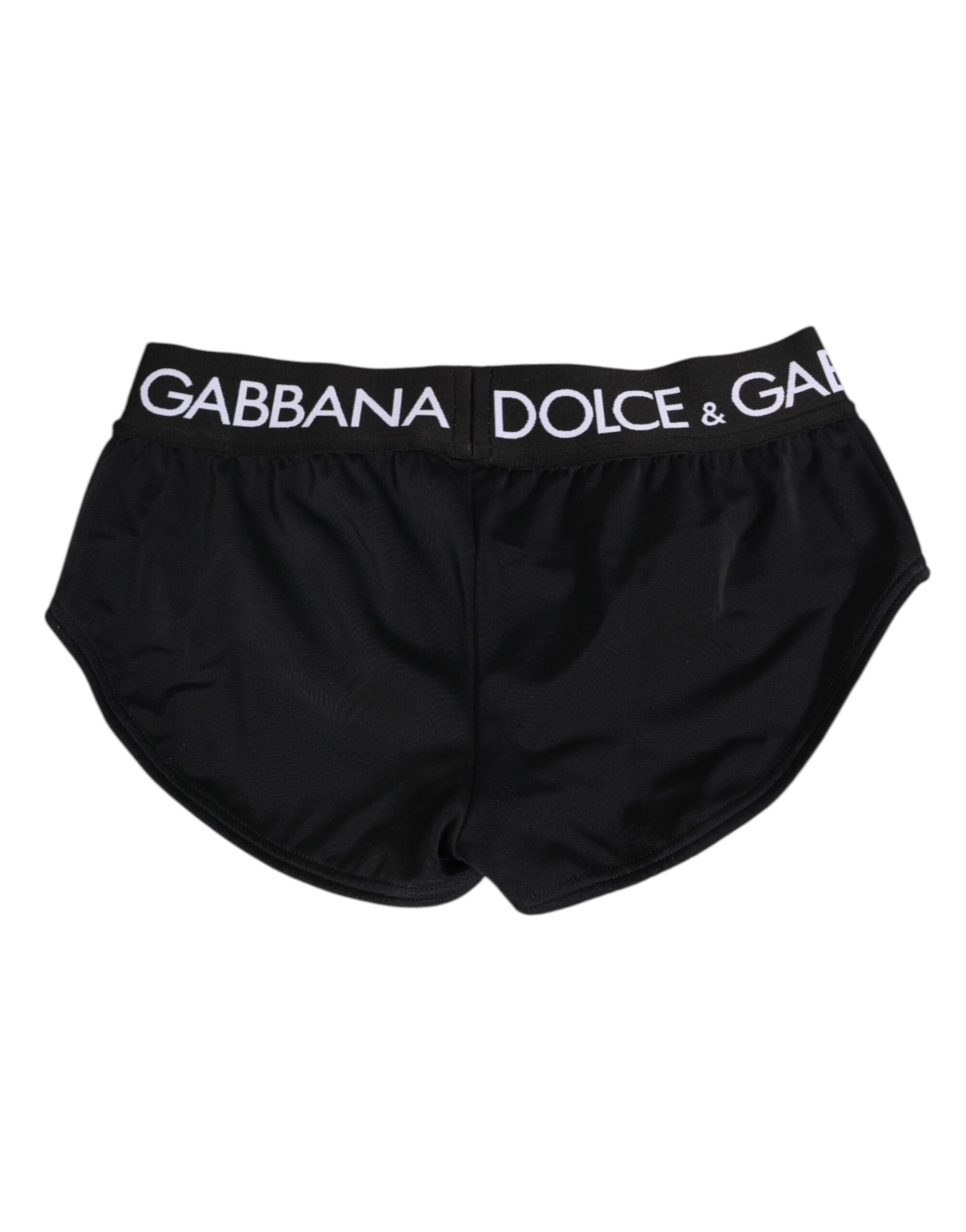 Black Nylon Logo Waistband Shorts Underwear