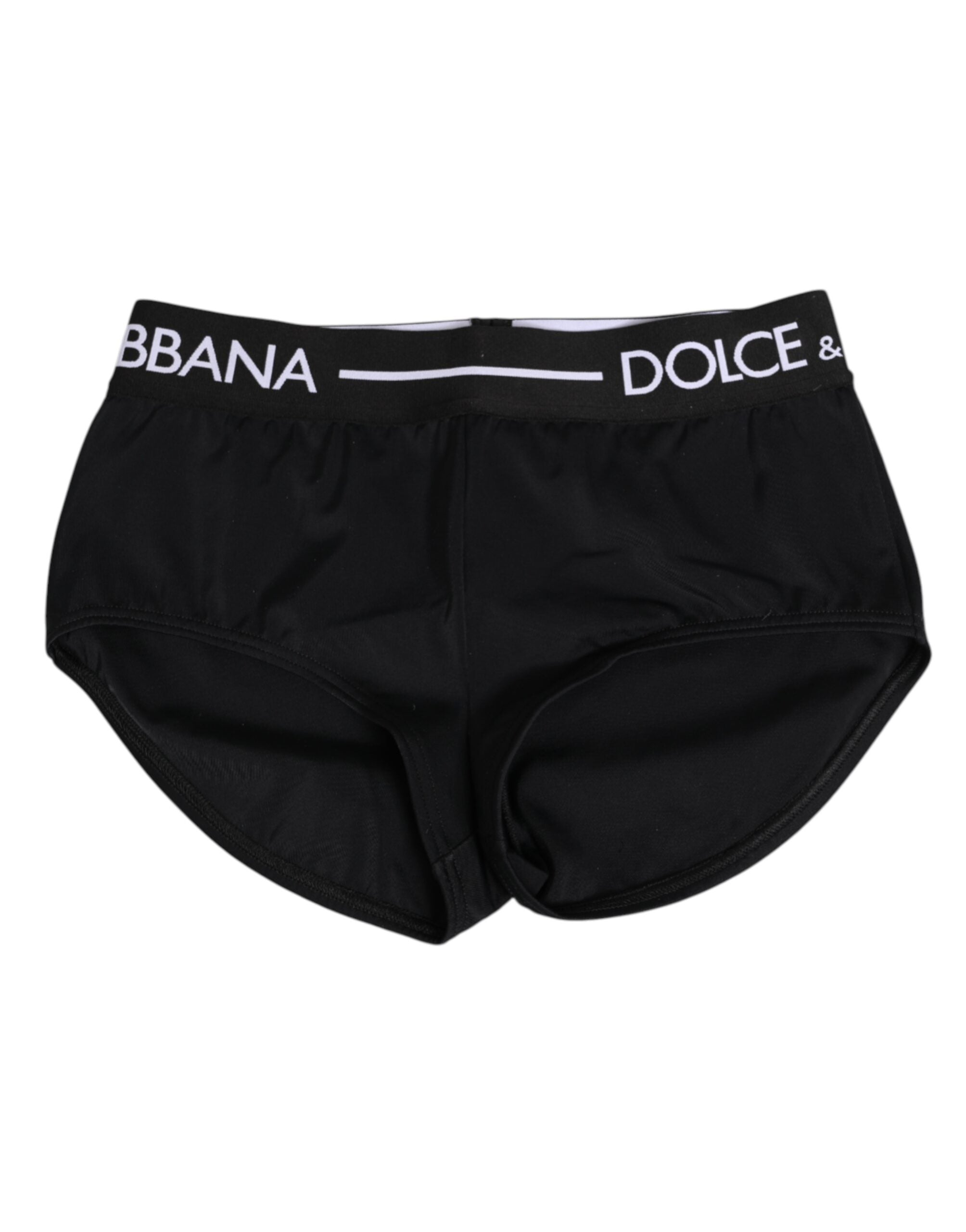 Black Nylon Logo Waistband Shorts Underwear