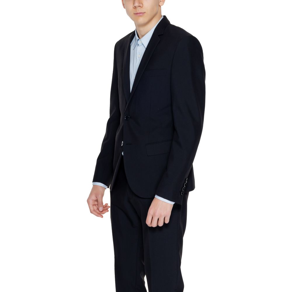 Black Polyester Blazer
