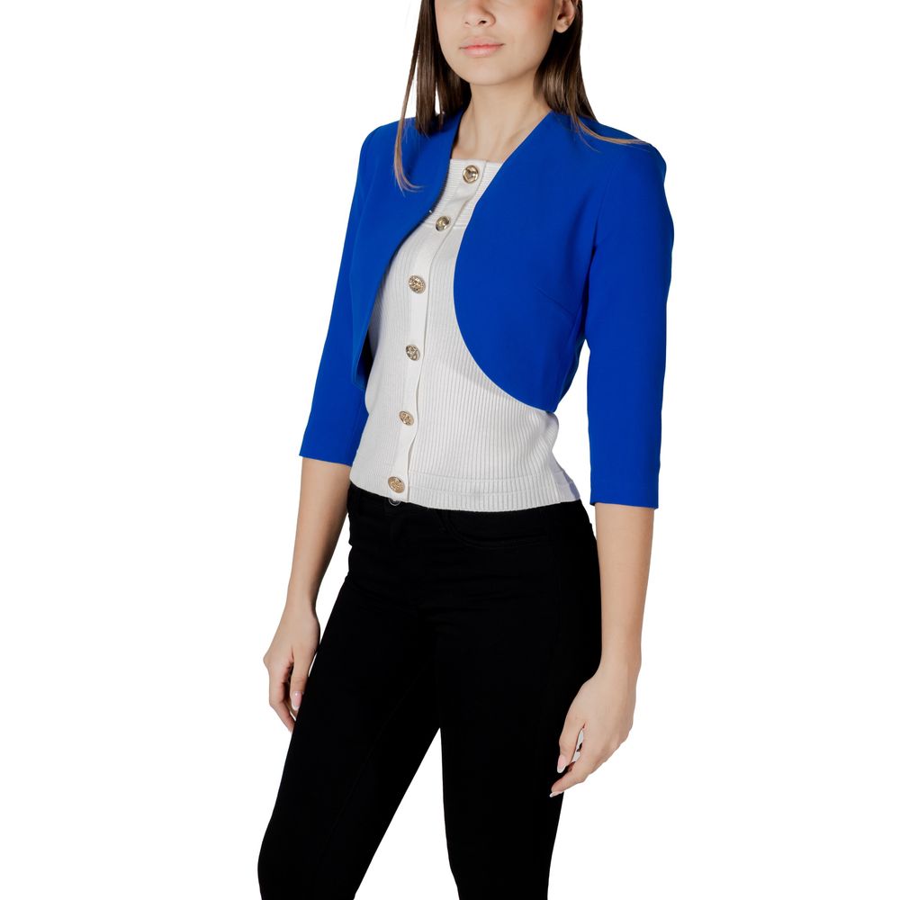 Morgan De Toi Blue Polyester Full-Length Jacket