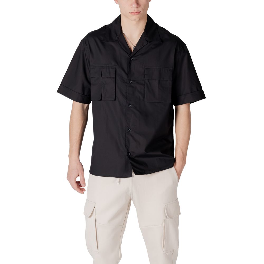 Black Lyocell Shortsleeve Shirt