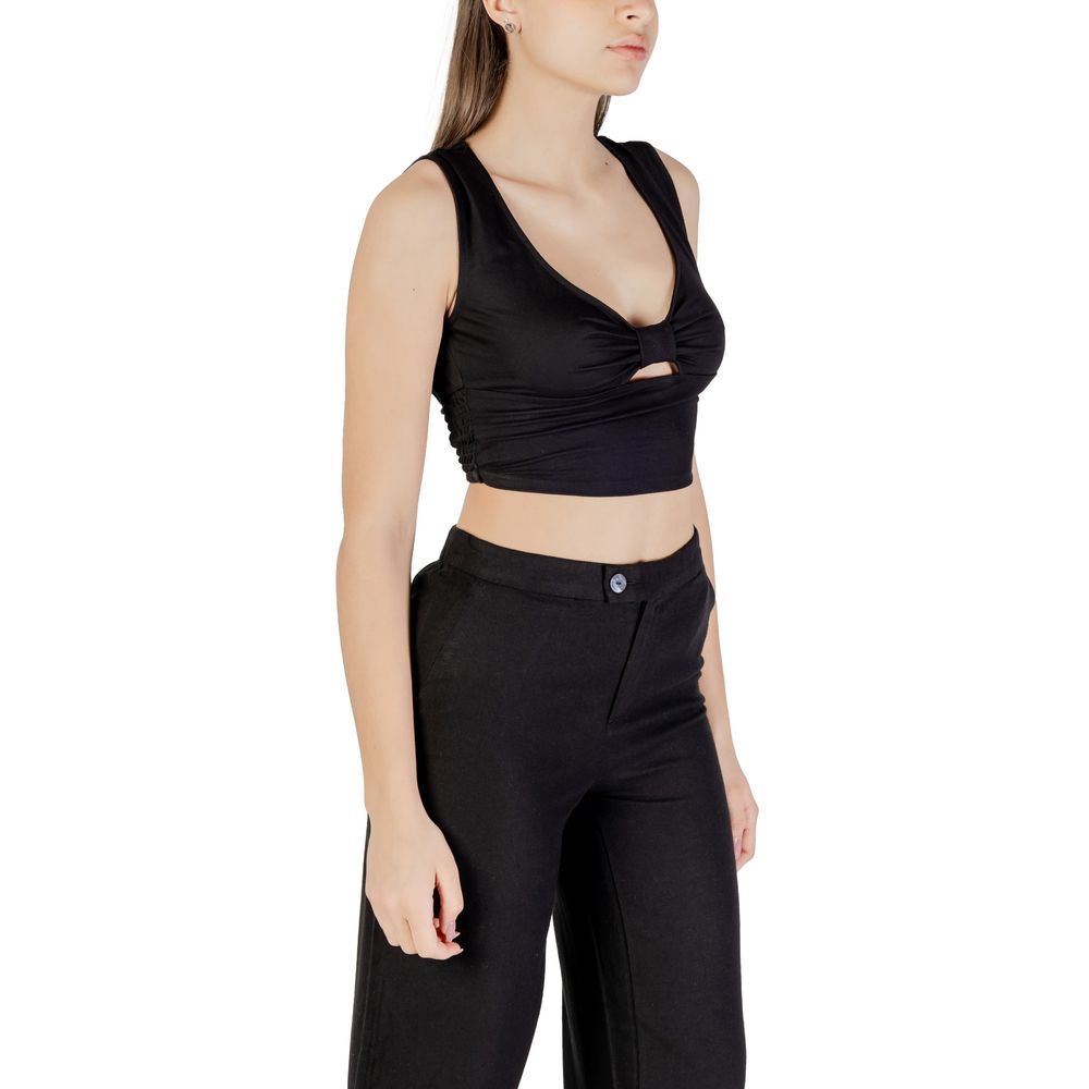 Black Viscose Top