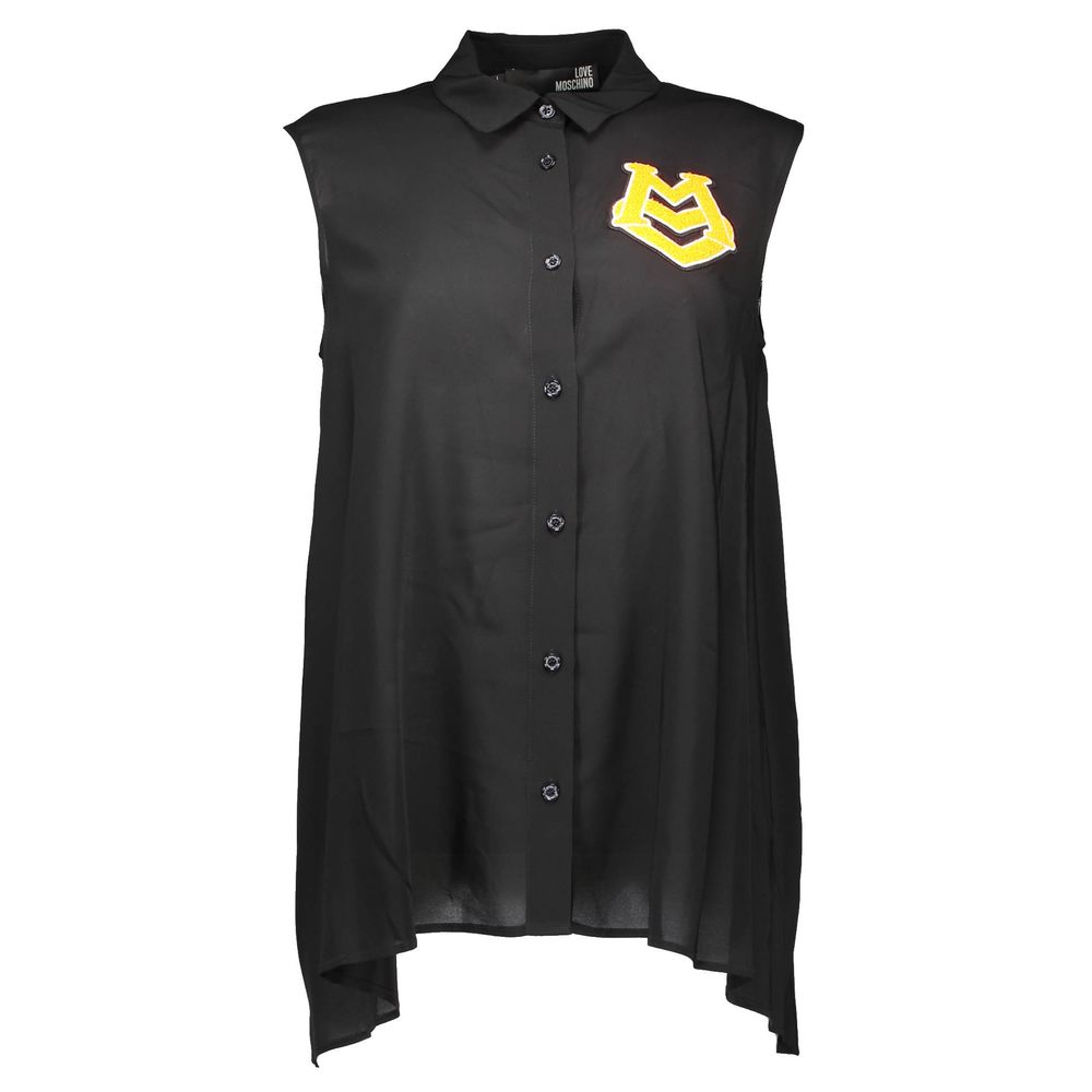Love Moschino Black Viscosa Women's Shirt
