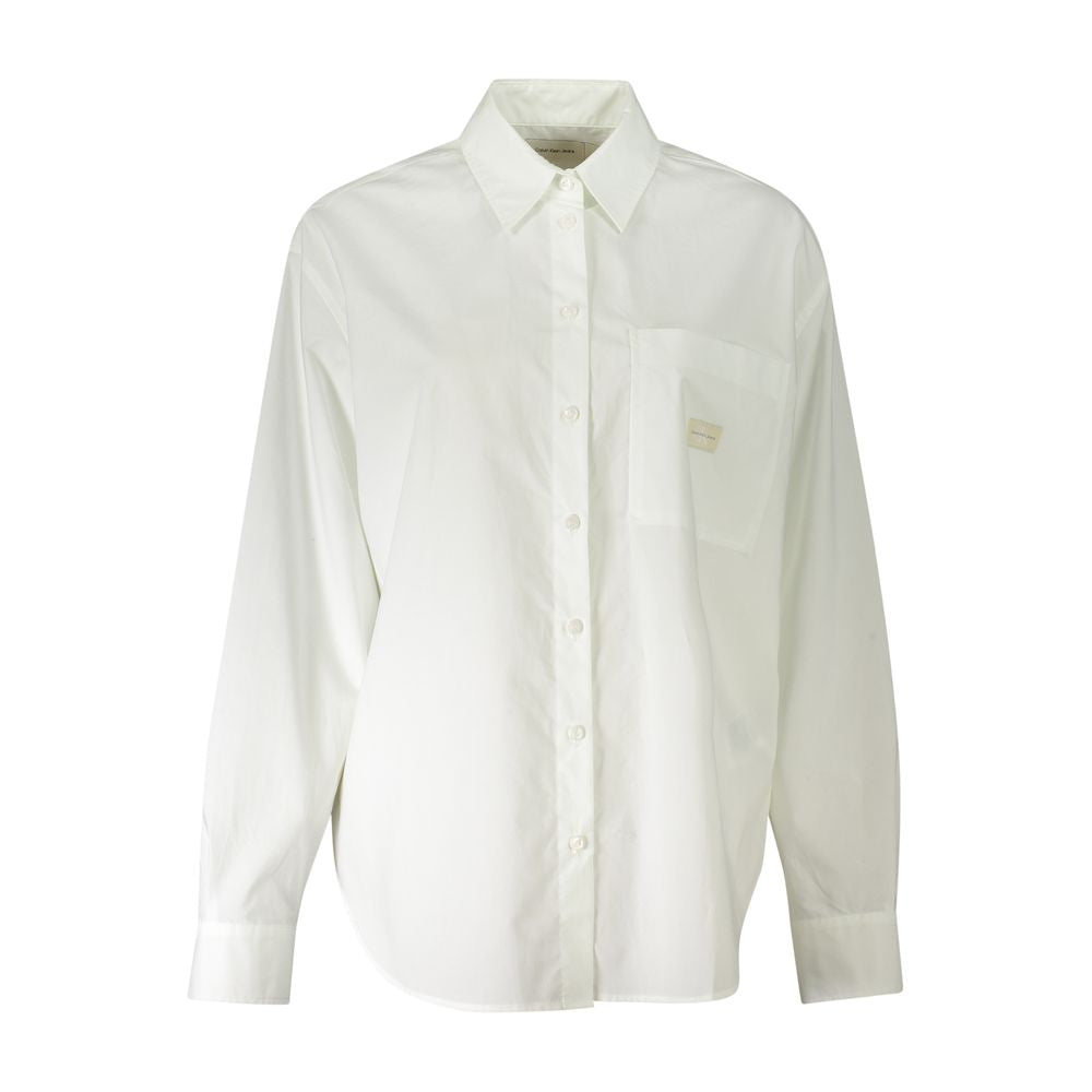 Calvin Klein Bianco Cotton Women's Shirt