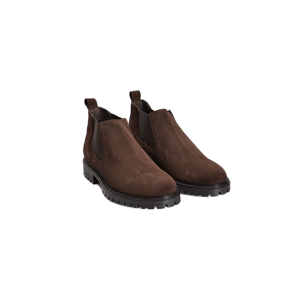 Roberto Pepe Luxury Brown Calfskin Men Boot