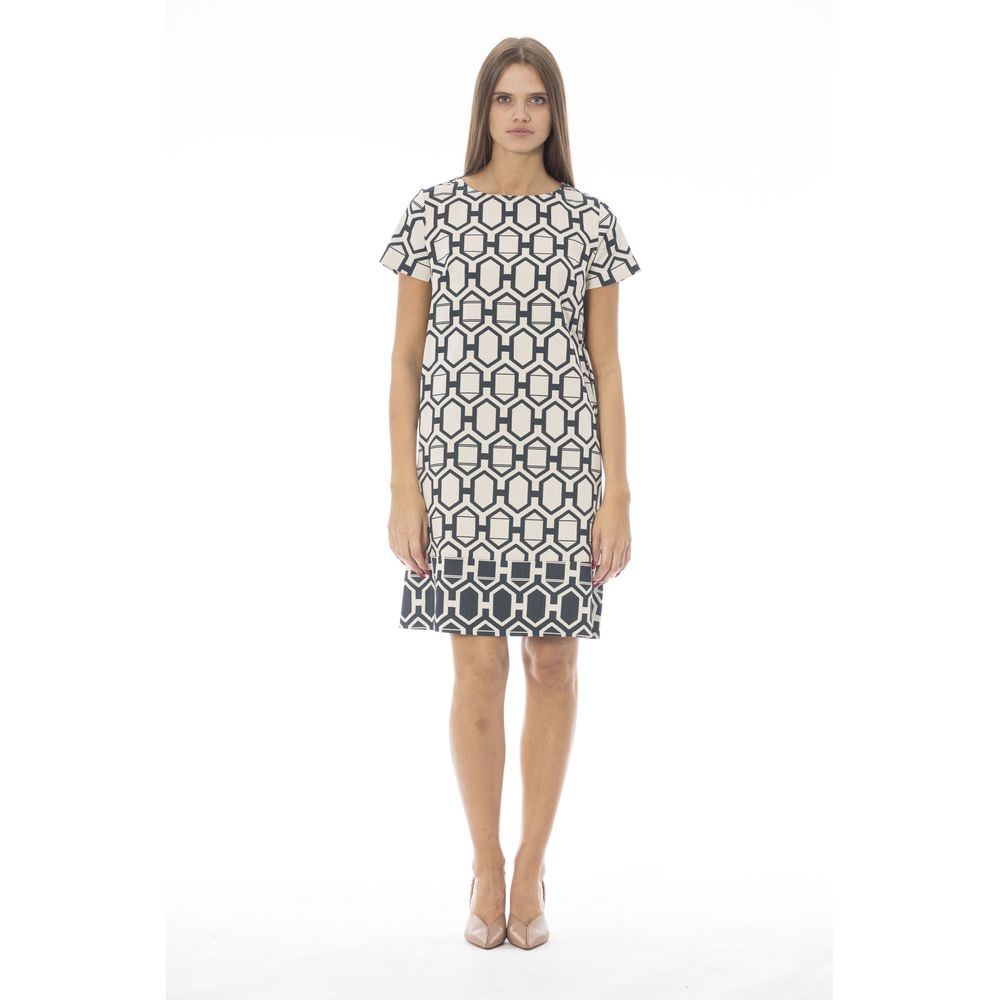 Baldinini Trend White Cotton Dress