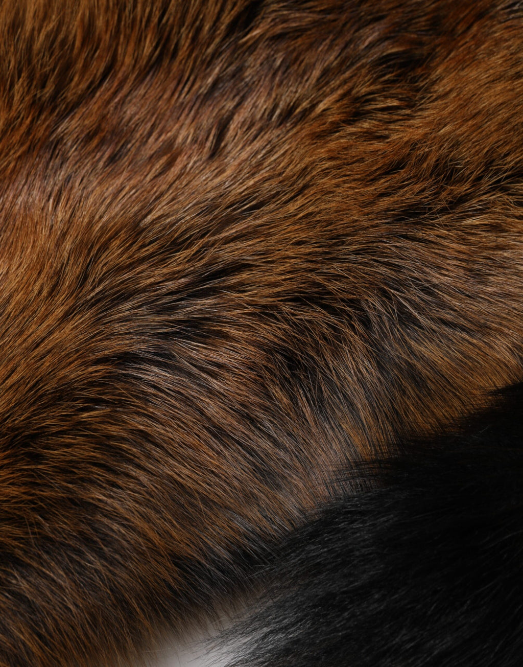 Brown Red Fox Fur Neck Cashmere Warmer Scarf
