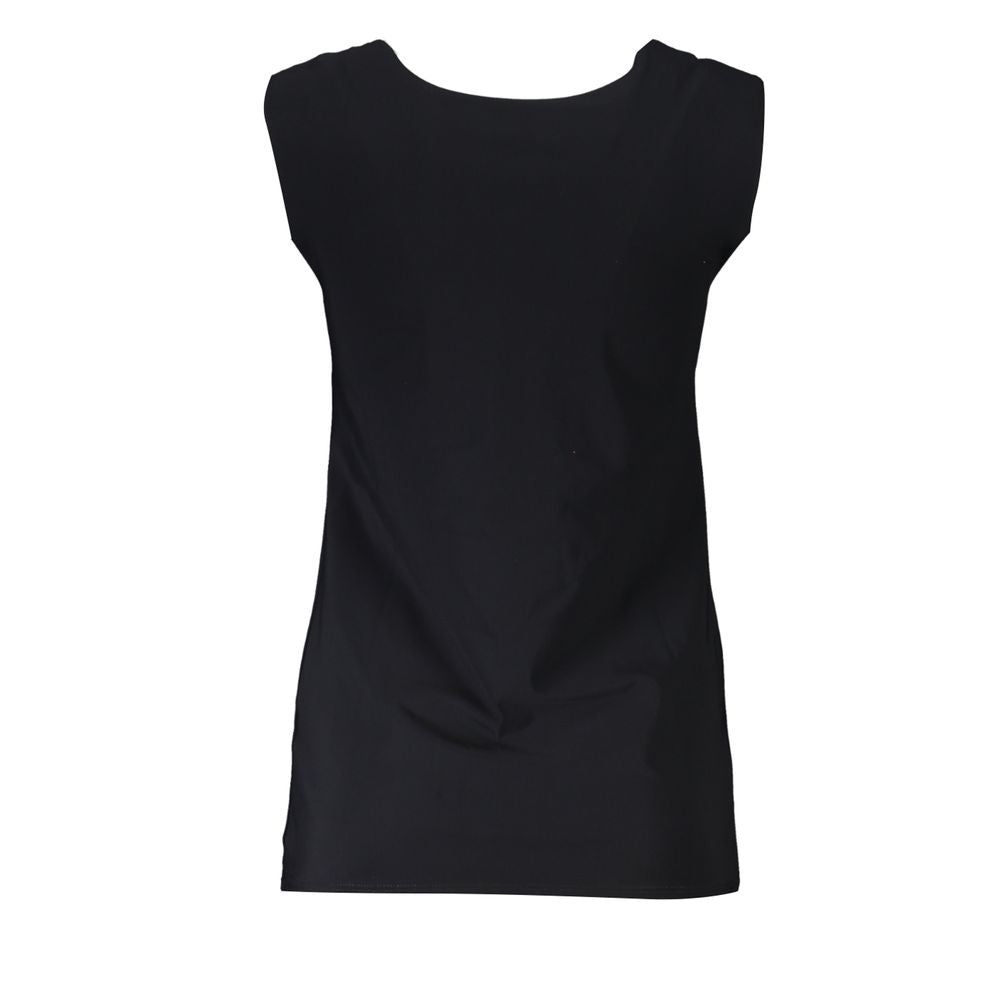 Black Elastane Tank Top