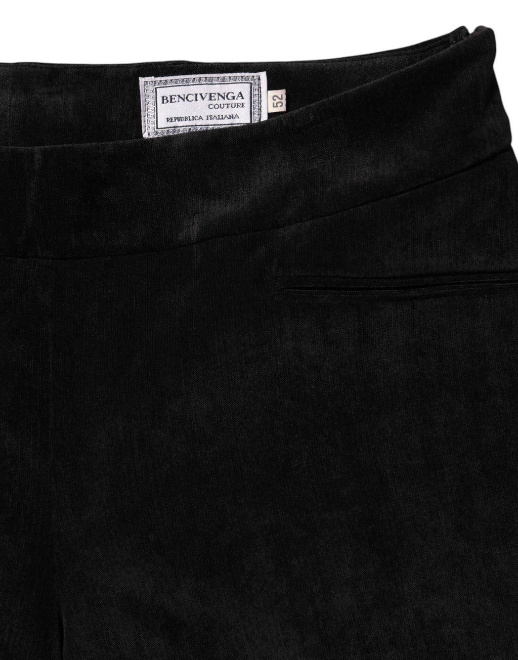Black High Waist Straight Dress Trouser Pants