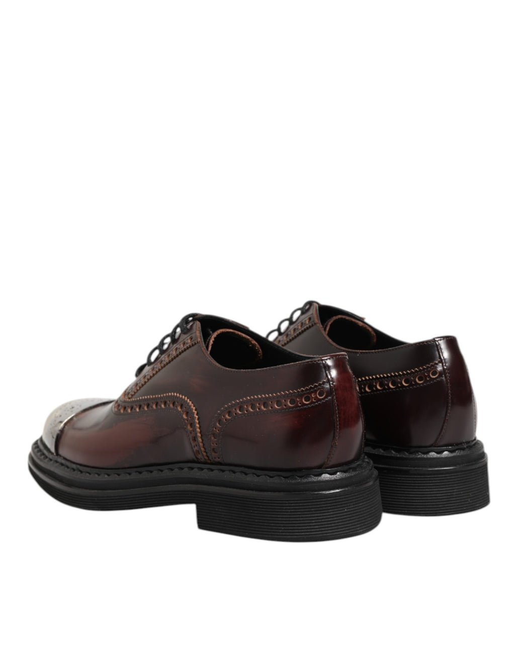 Brown Leather Lace Up Dress Men Oxford Shoes