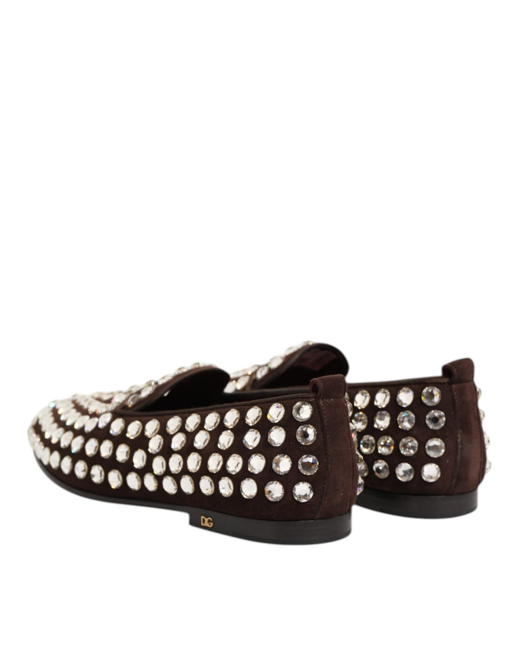 Bordeaux Suede Crystals Loafers Dress Shoes