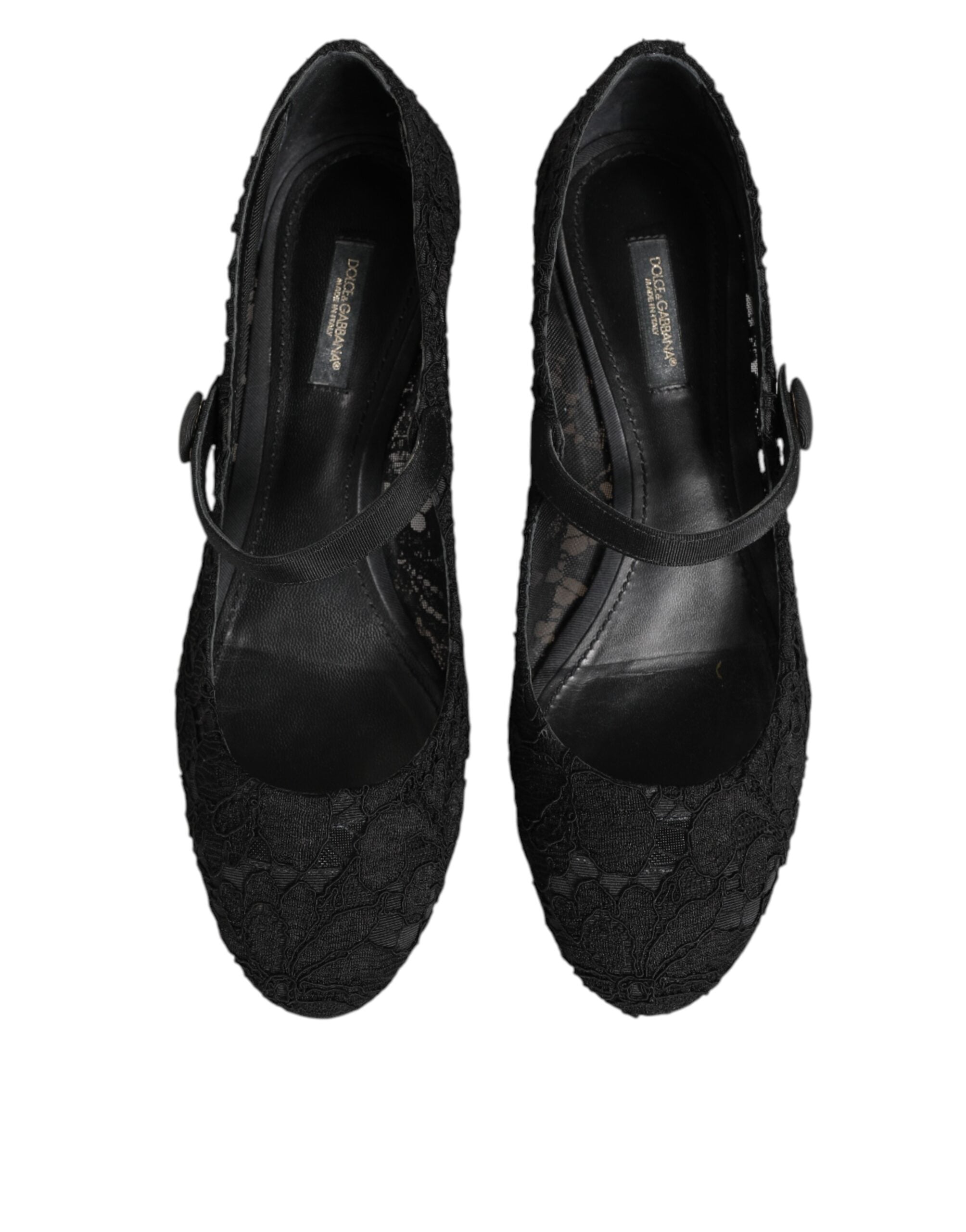 Black Vally Taormina Floral Lace Pumps Shoes