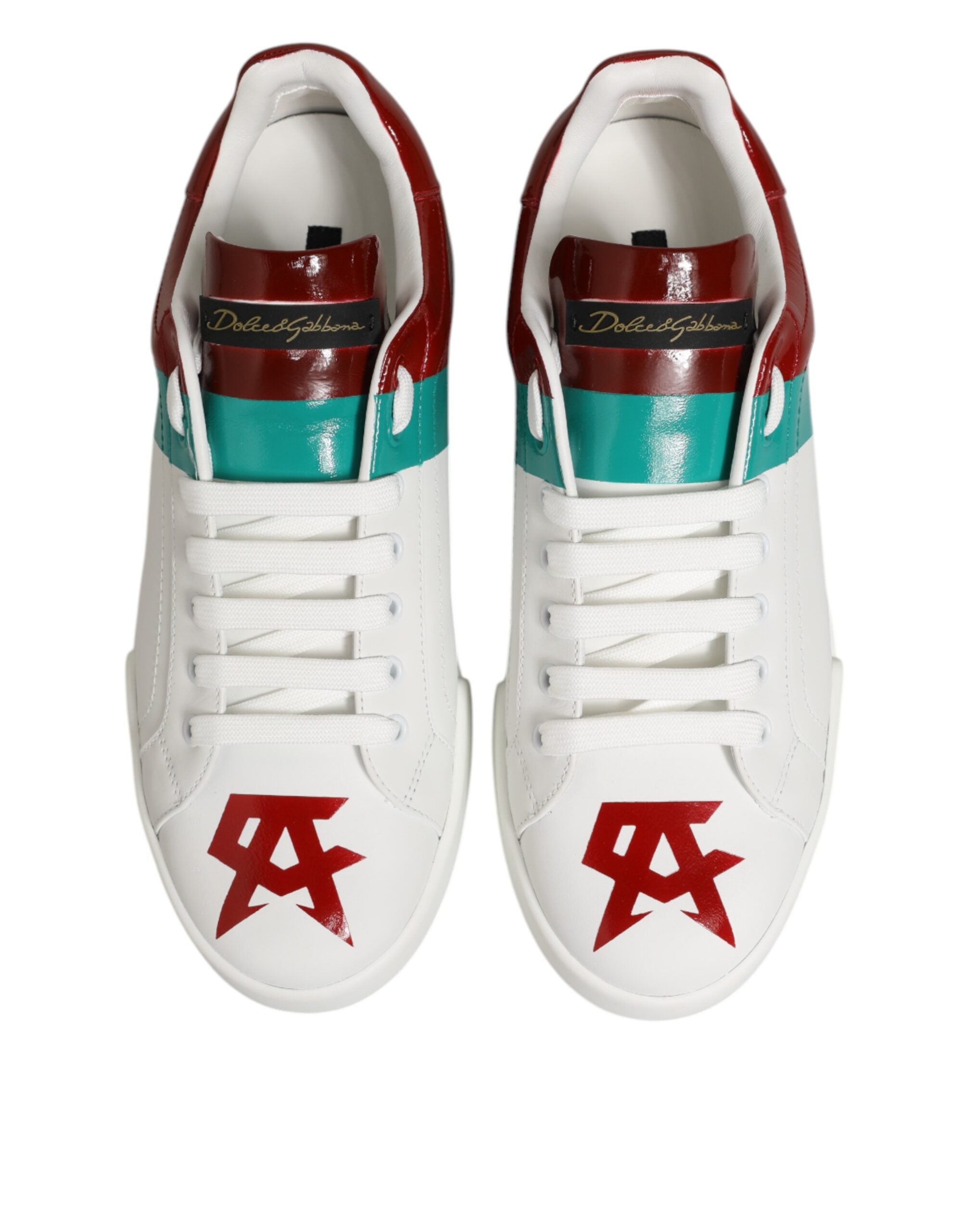 Multicolor Leather Logo Low Top Sneakers Shoes