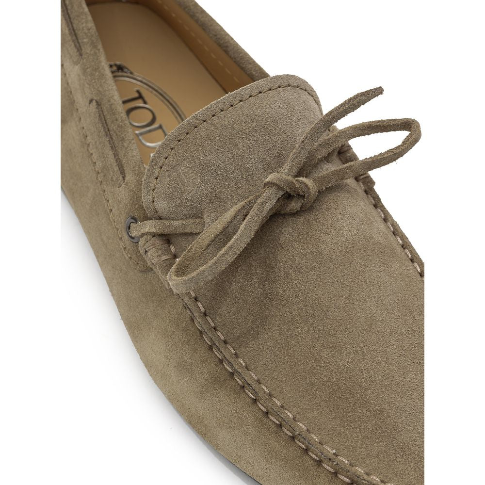 Beige Suede Leather Moccassin