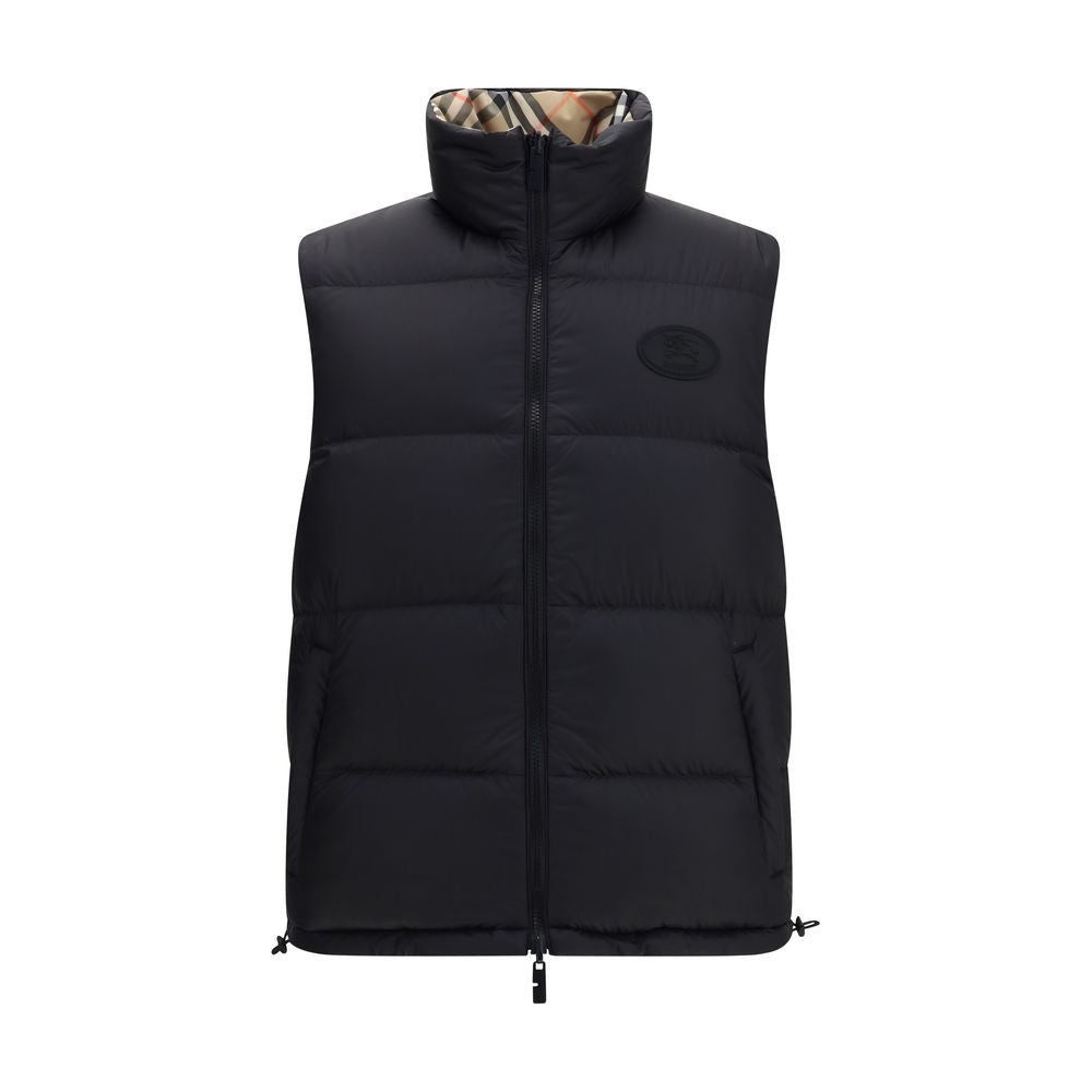 Burberry Black Polyester Sleveless Jacket