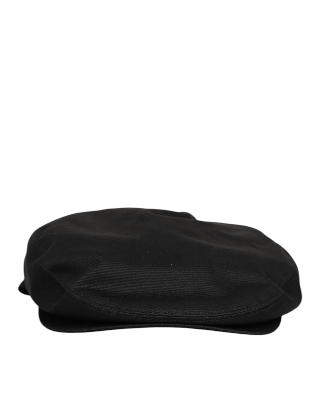 Black Cotton Dg Logo Newsboy Cloth Capello Hat