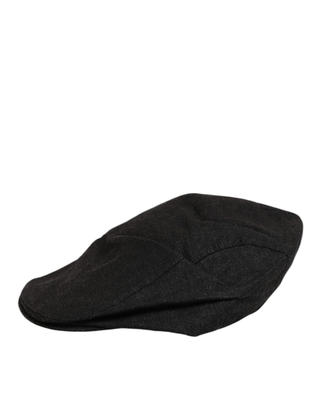 Black Cotton DG Logo Newsboy Cloth Capello Hat