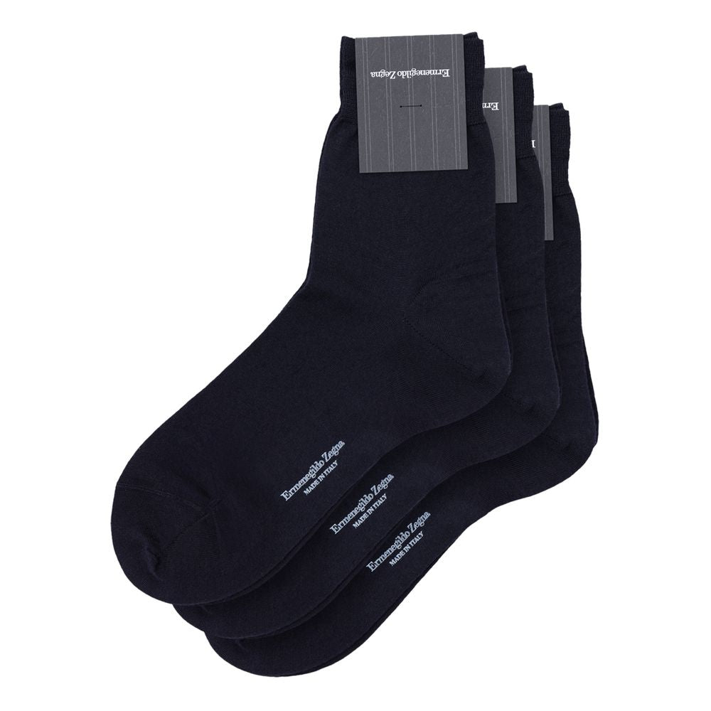 Navy Blue Wool Socks
