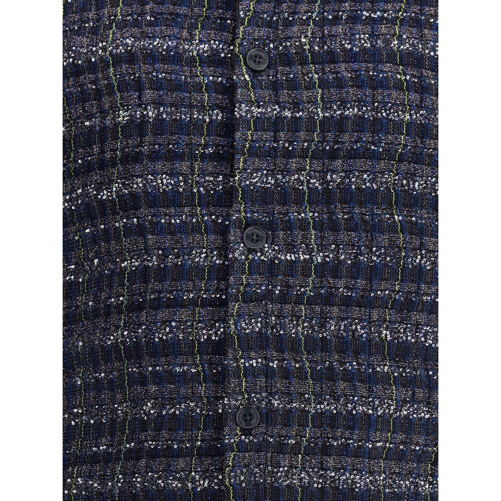 Missoni Blue Viscose Coat