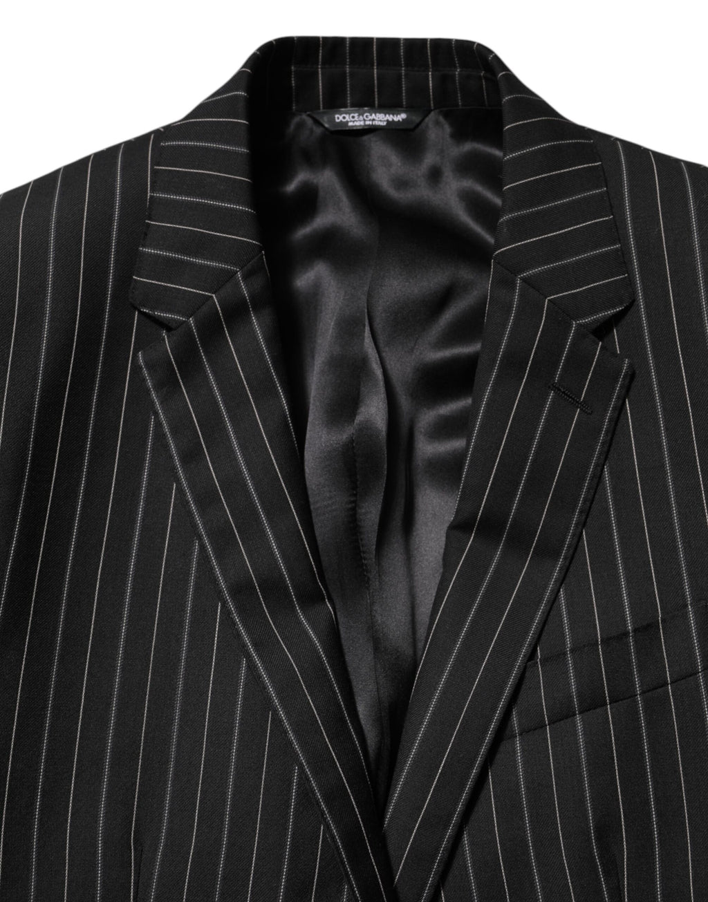 Black Stripes MARTINI 1 Button Suit Blazer