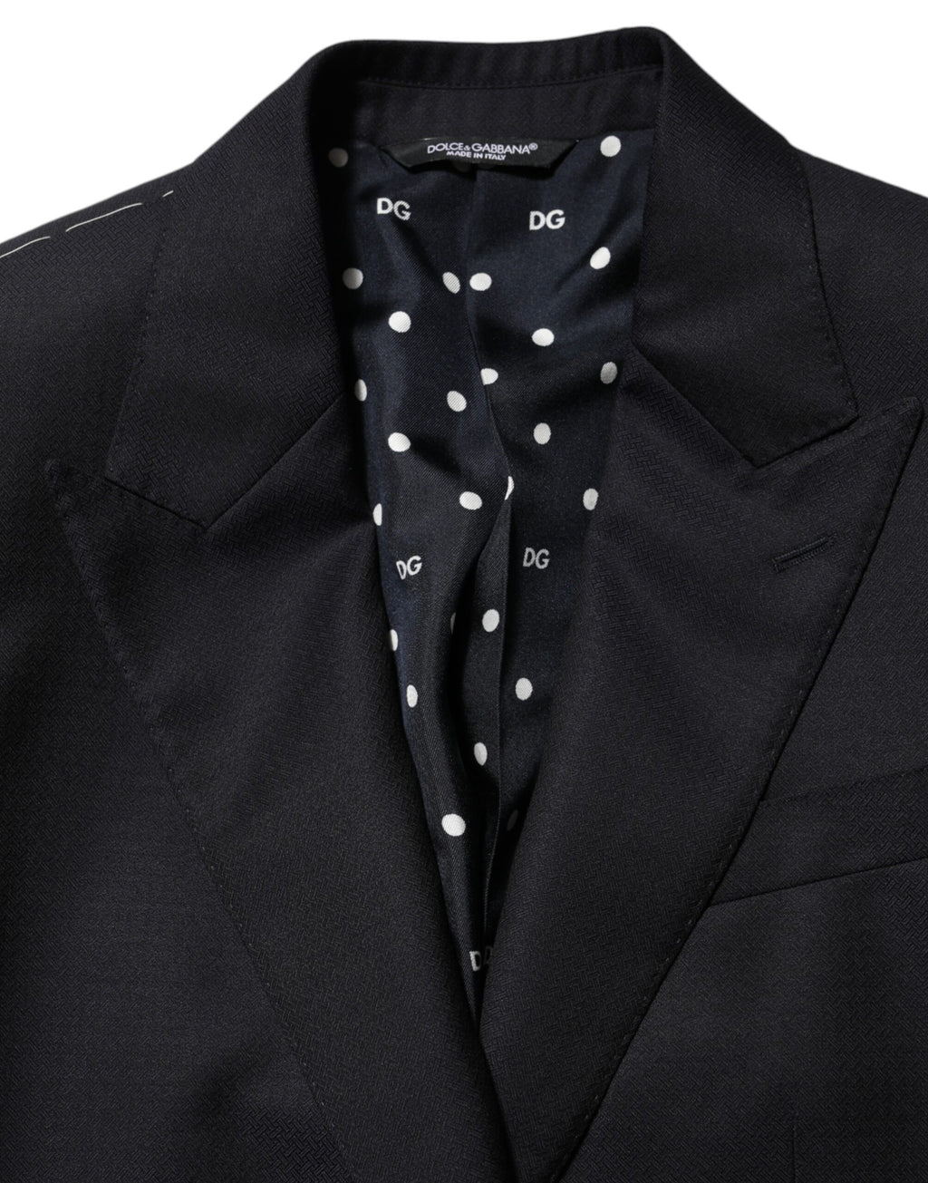 Black Wool NAPOLI 2 Button Men Suit Blazer