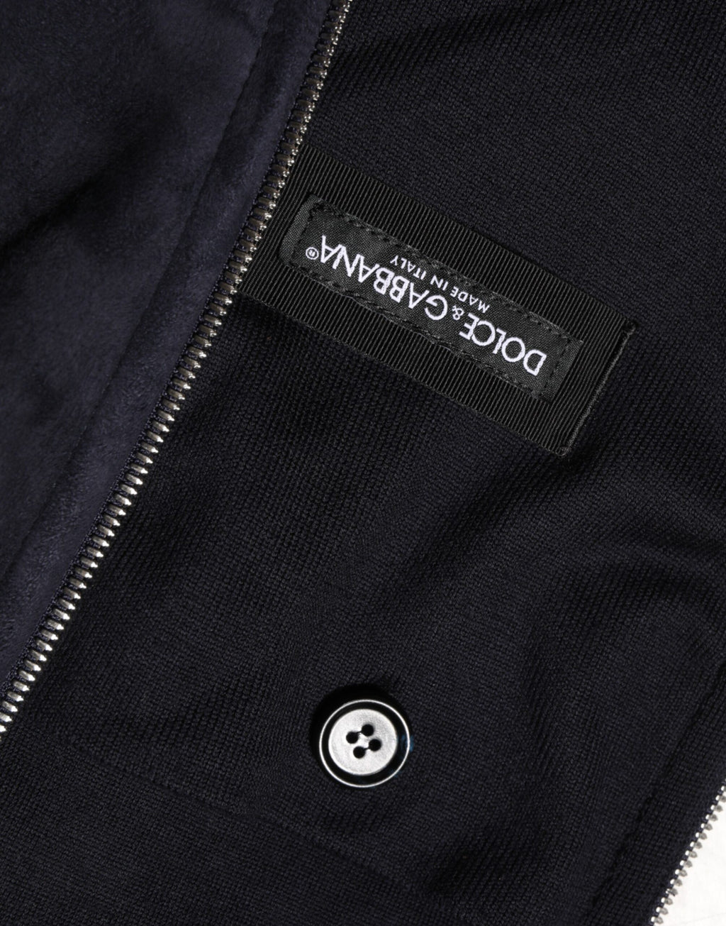 Black Leather Full Zip Hooded Blouson Jacket