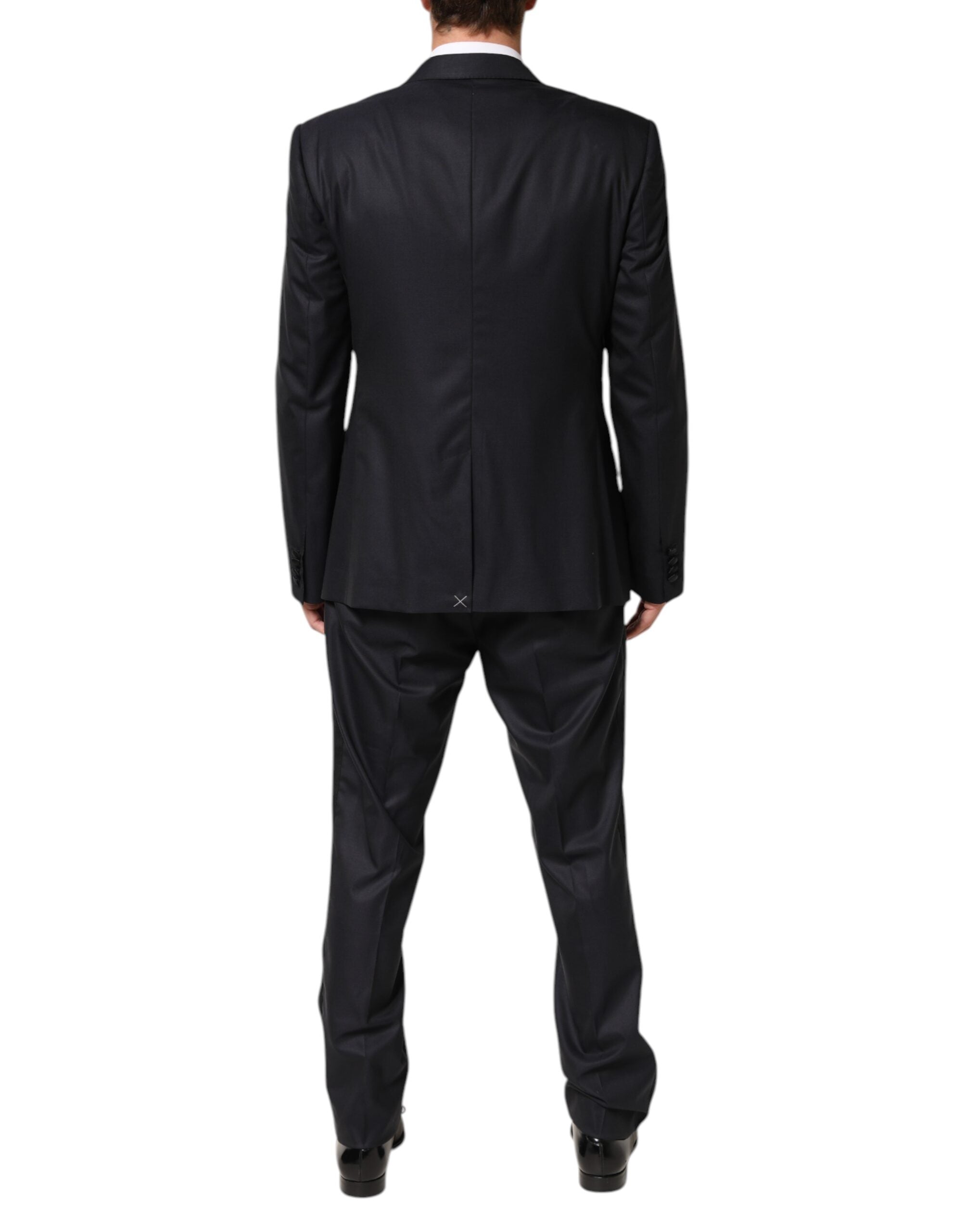 Black MARTINI 2 Buttons Suit 3 Piece Suit