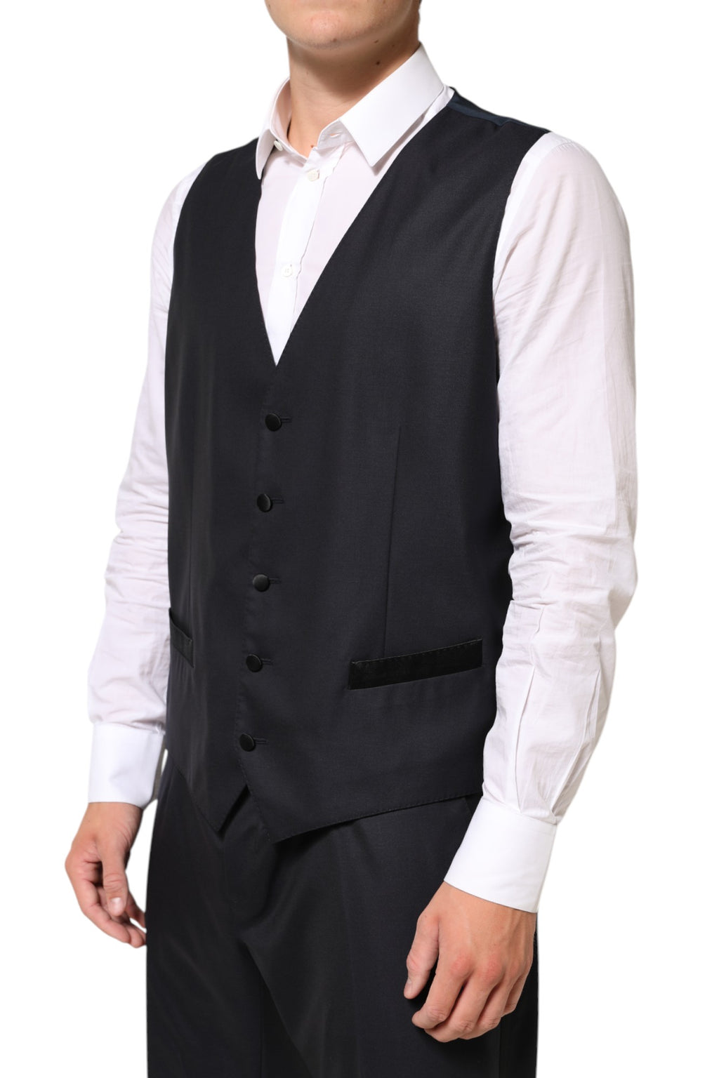 Black MARTINI 2 Buttons Suit 3 Piece Suit
