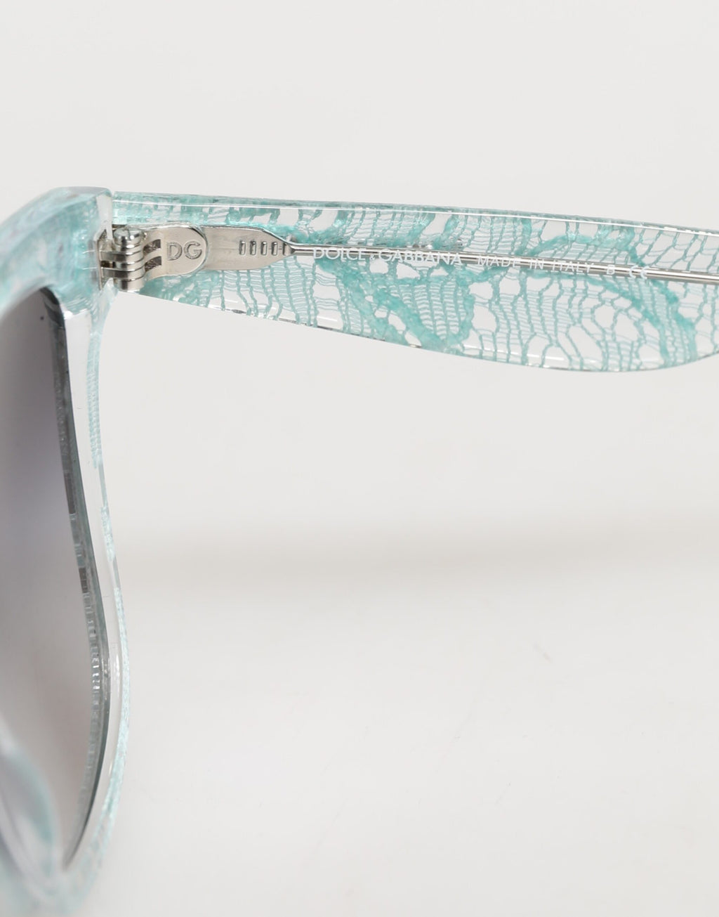 DG4190 Blue Lace Acetate Rectangle Shades Sunglasses