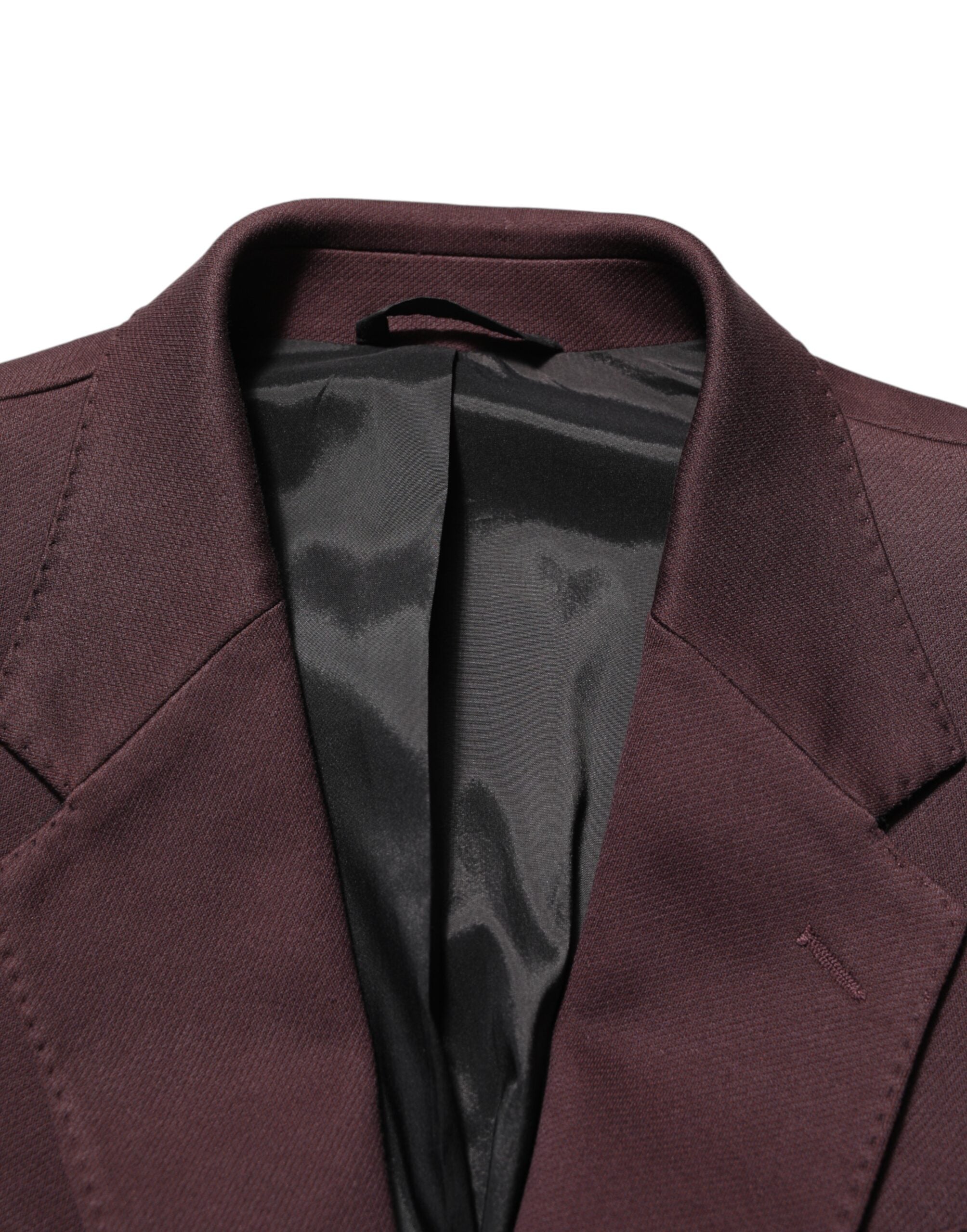 Maroon Cotton 2 Buttons Suit Jacket Blazer