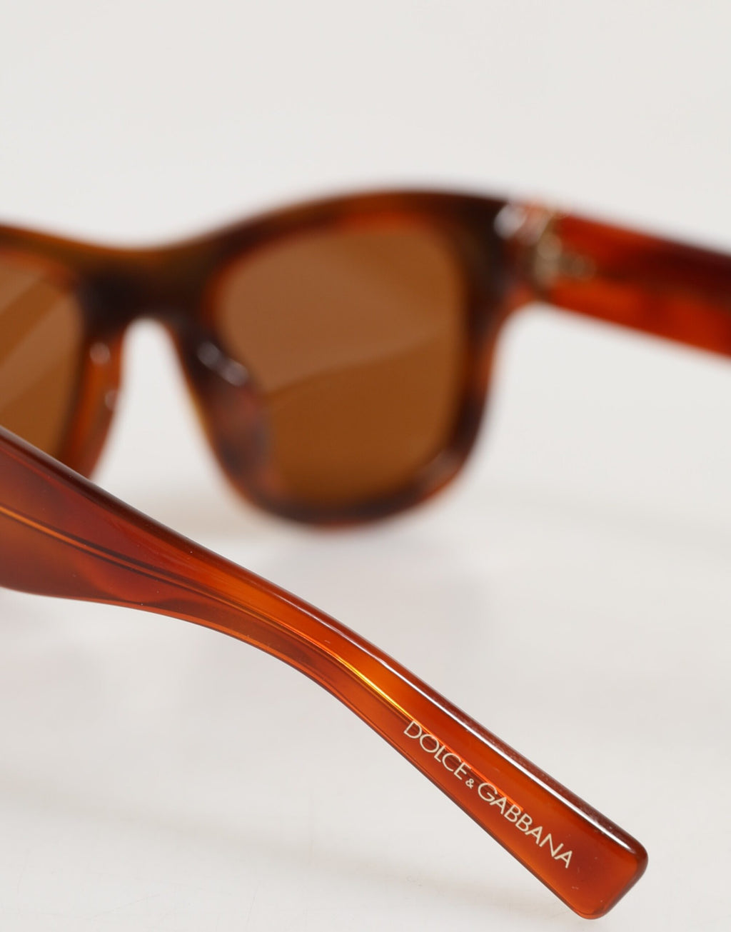 DG4391 Green Brown Acetate Square Frame Unisex Sunglasses