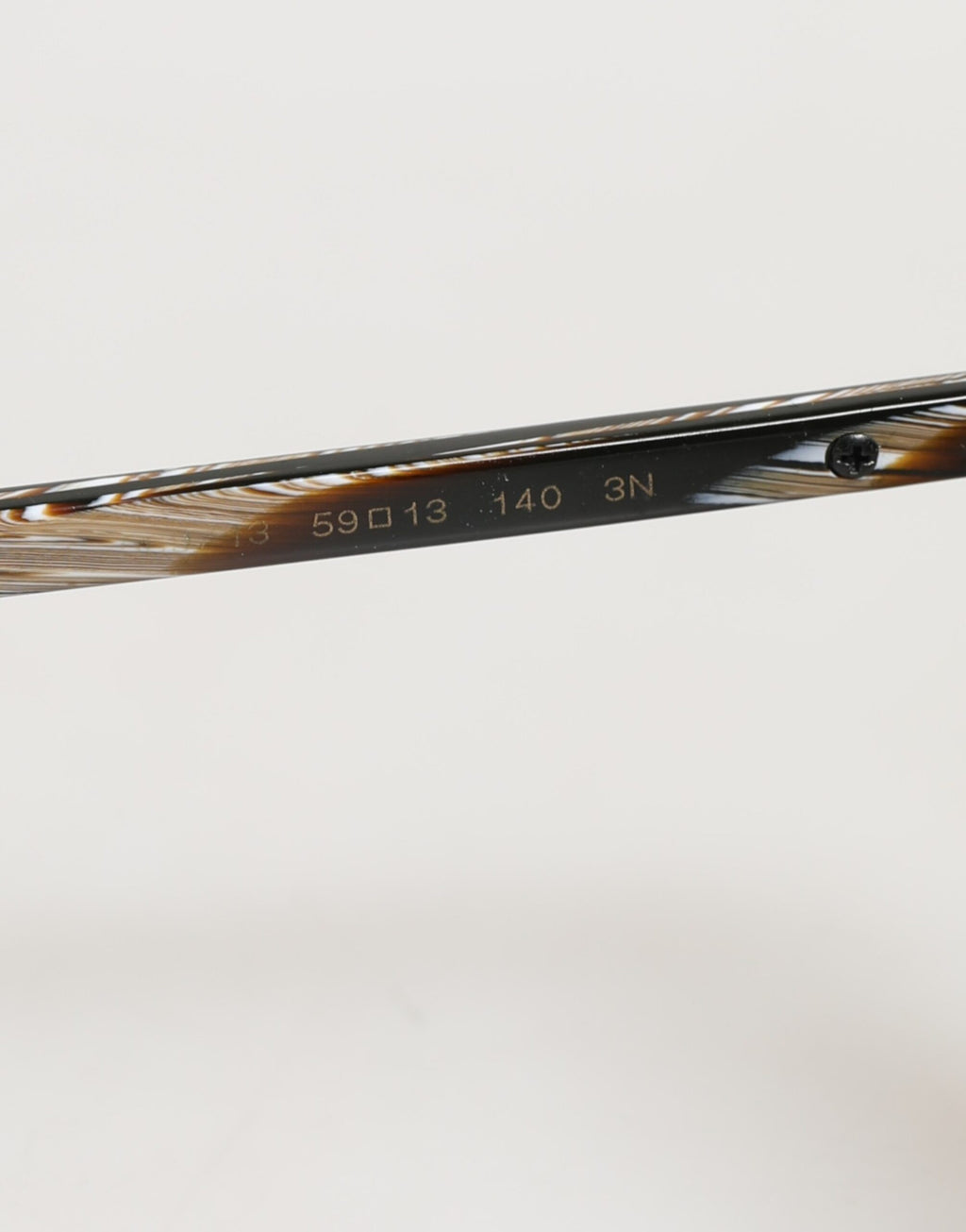 Modified Aviator Striped Brown Acetate Gradient Sunglasses